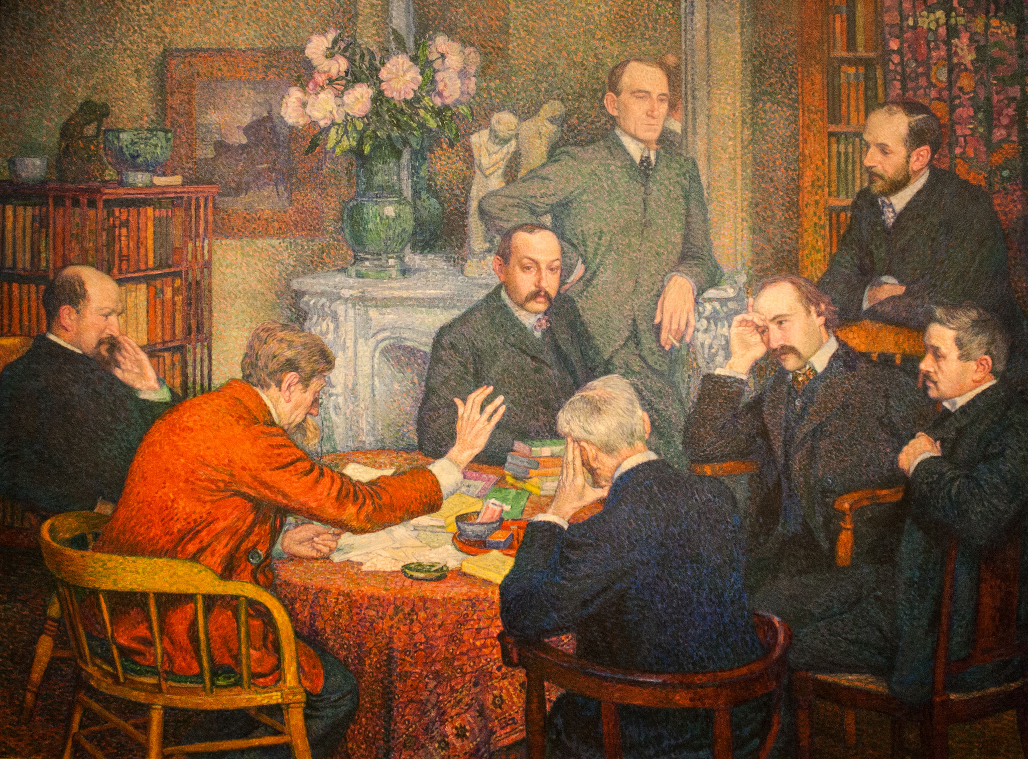 Théo VAN RYSSELBERGHE, La Lecture (1903), huile sur toile, 181 x 241 cm