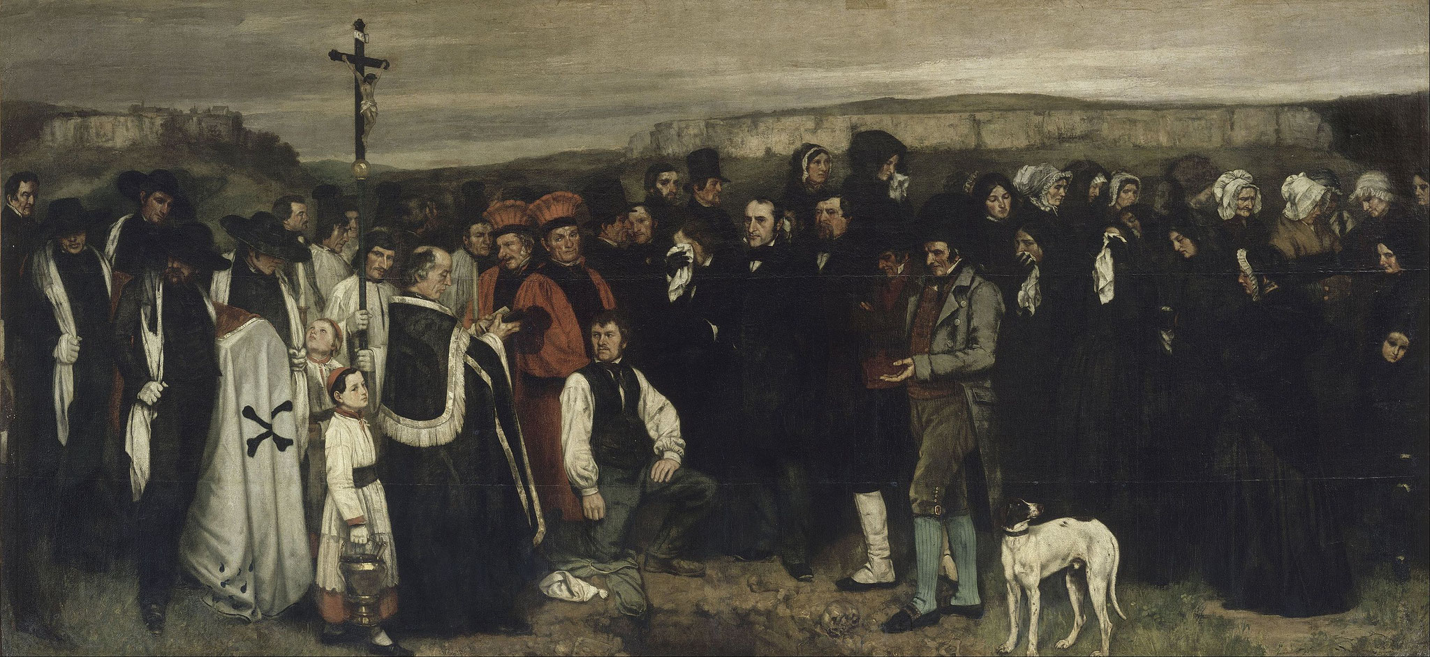 Un enterrement à Ornans, Gustave COURBET