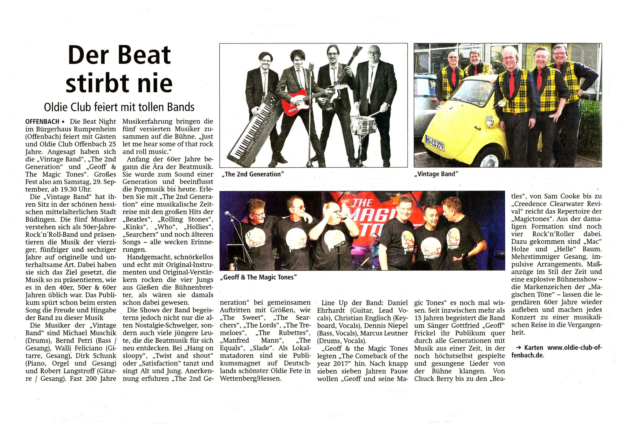 Offenbach Post, 31. August 2018