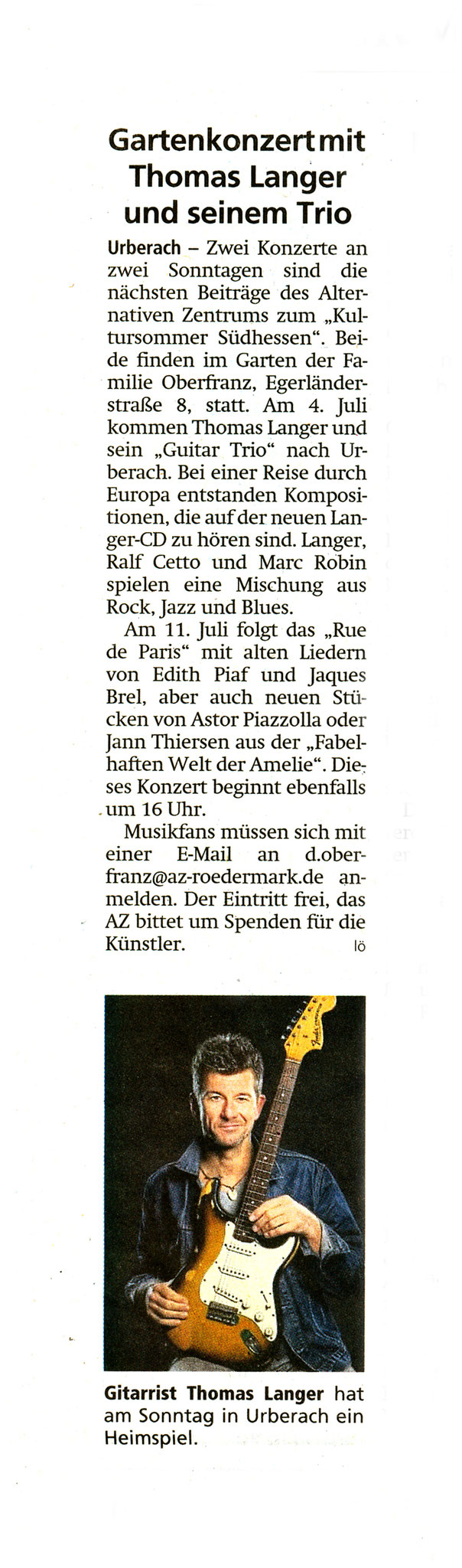 Offenbach Post, 1. Juli 2021