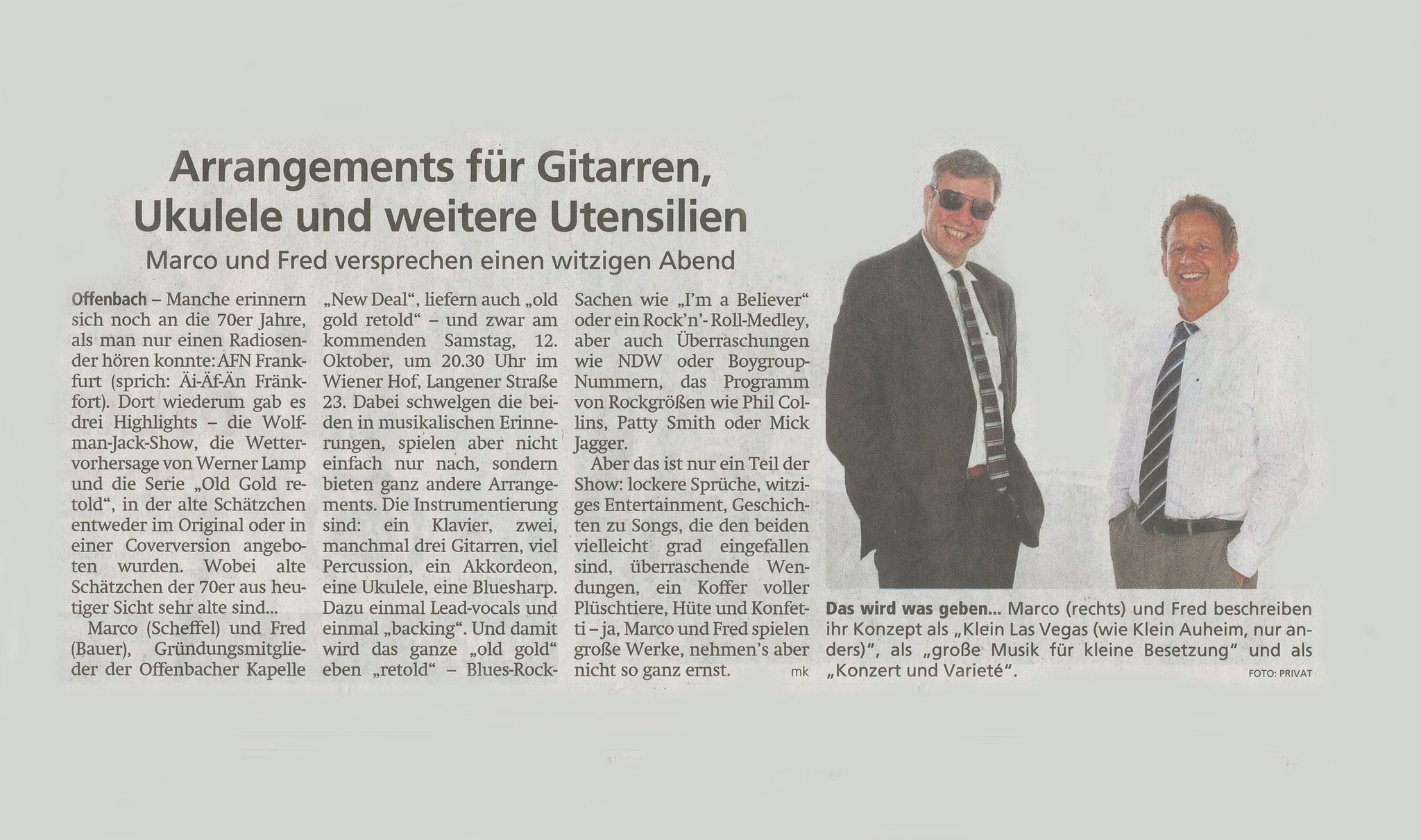 Offenbach Post, 11. Oktober 2019
