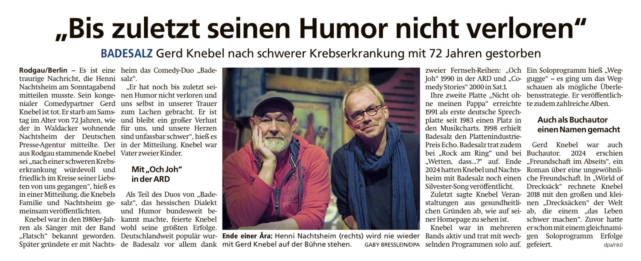 Offenbach Post, 26. Januar 2026