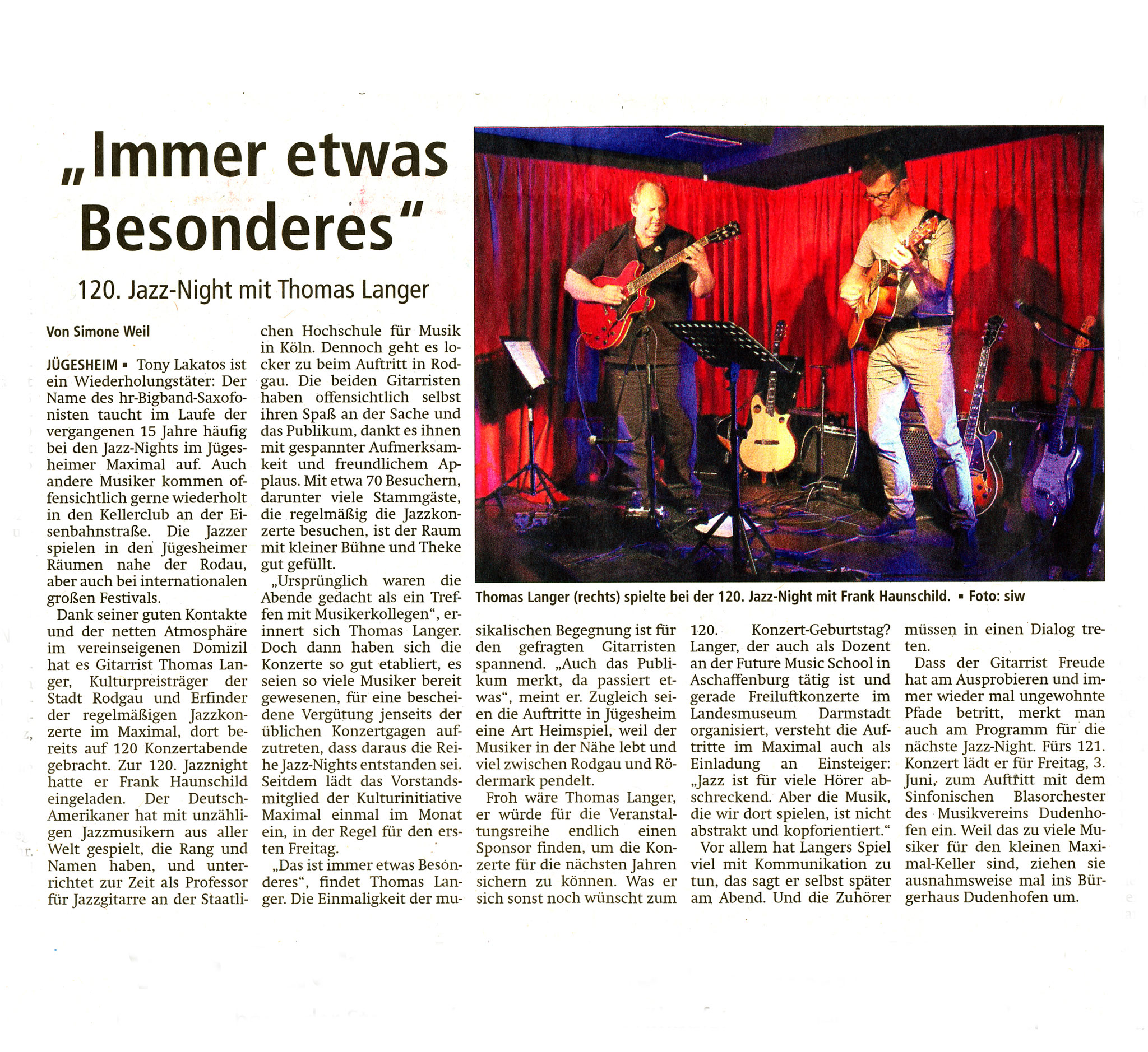Offenbach Post, 9. Mai 2016