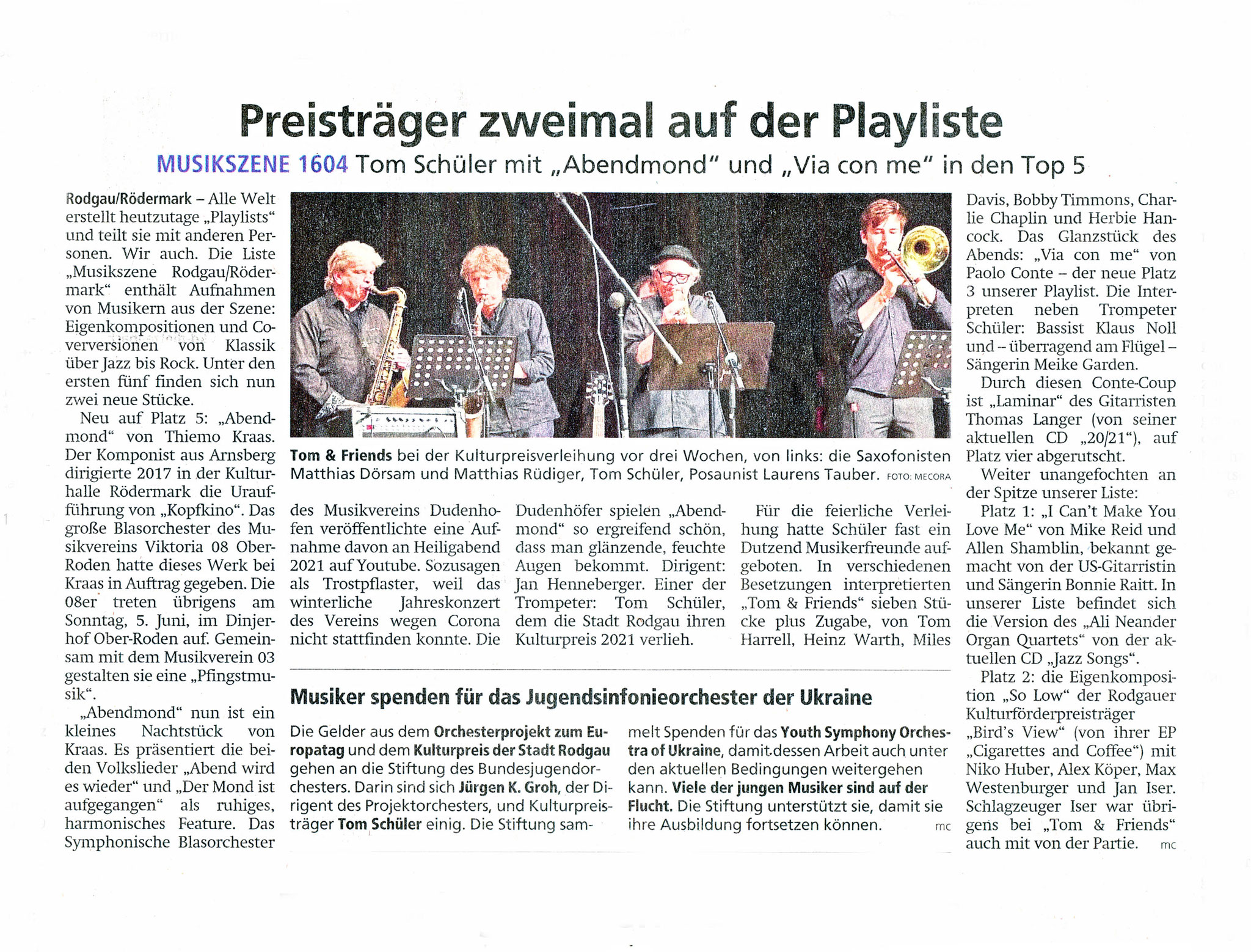 Offenbach Post, 28. Mai 2022