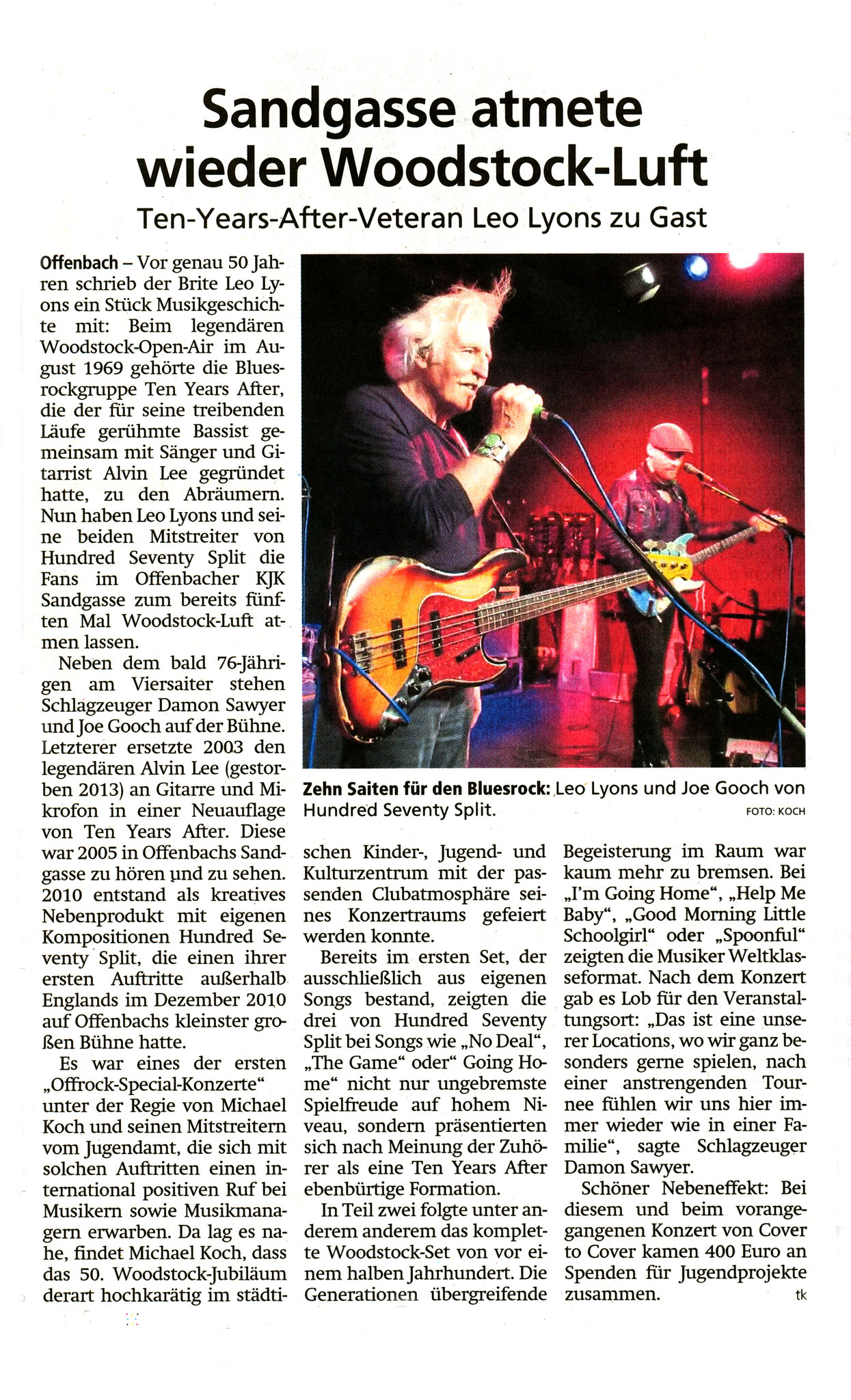 Offenbach Post, 25. Oktober 2019