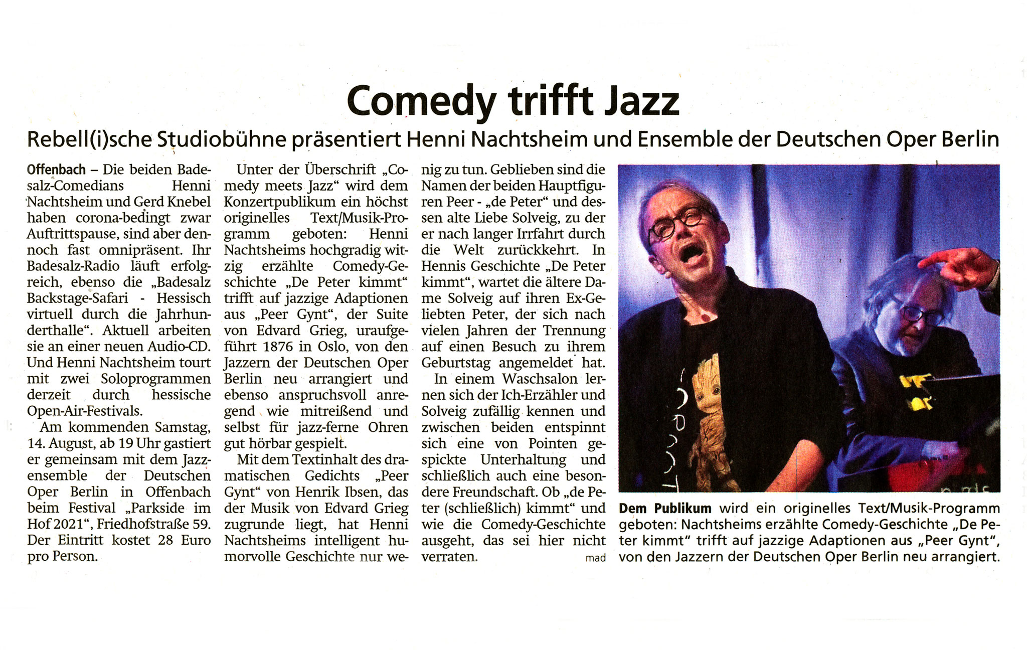 Offenbach Post, 11. August 2021