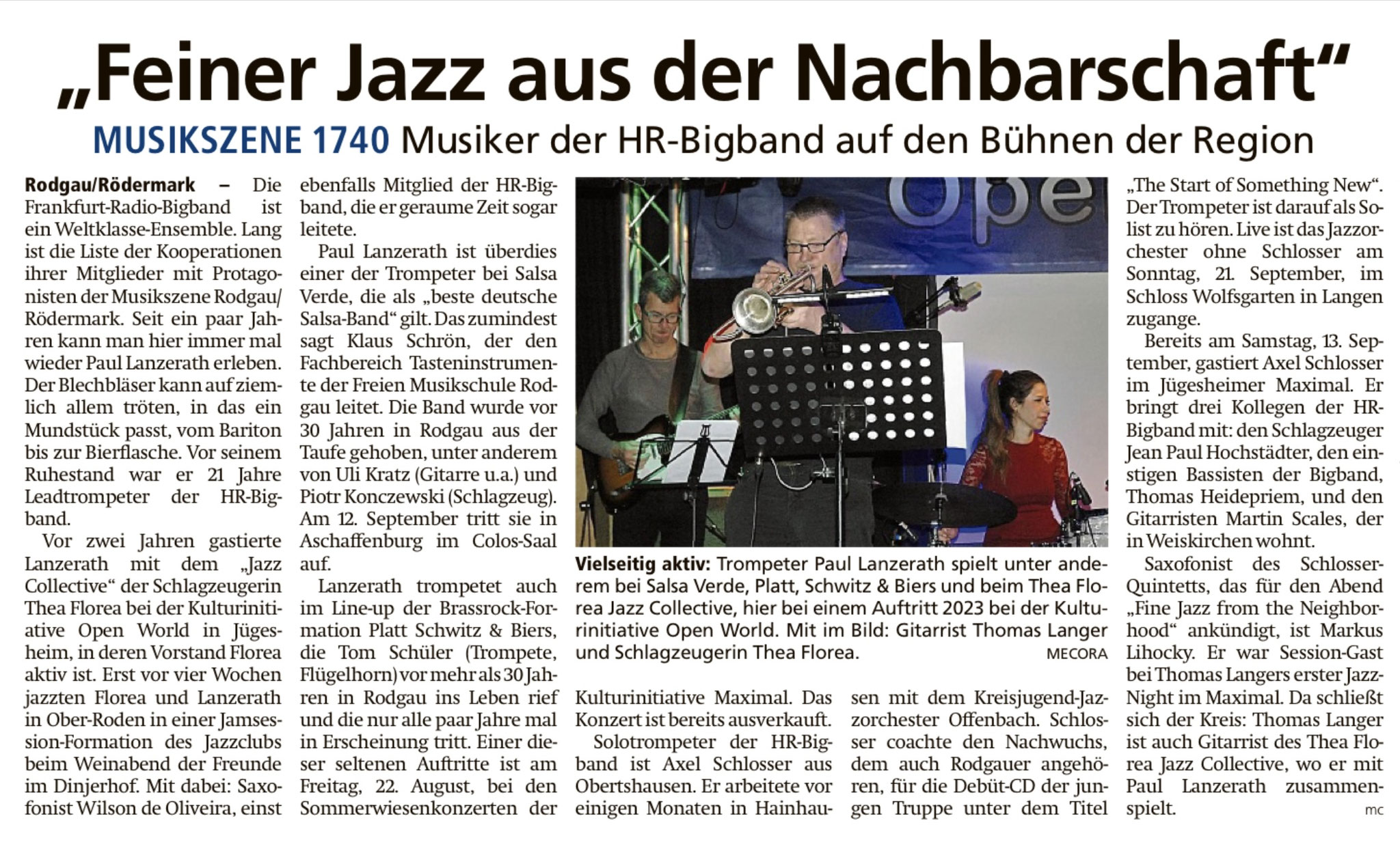Offenbach Post, 9. August 2025