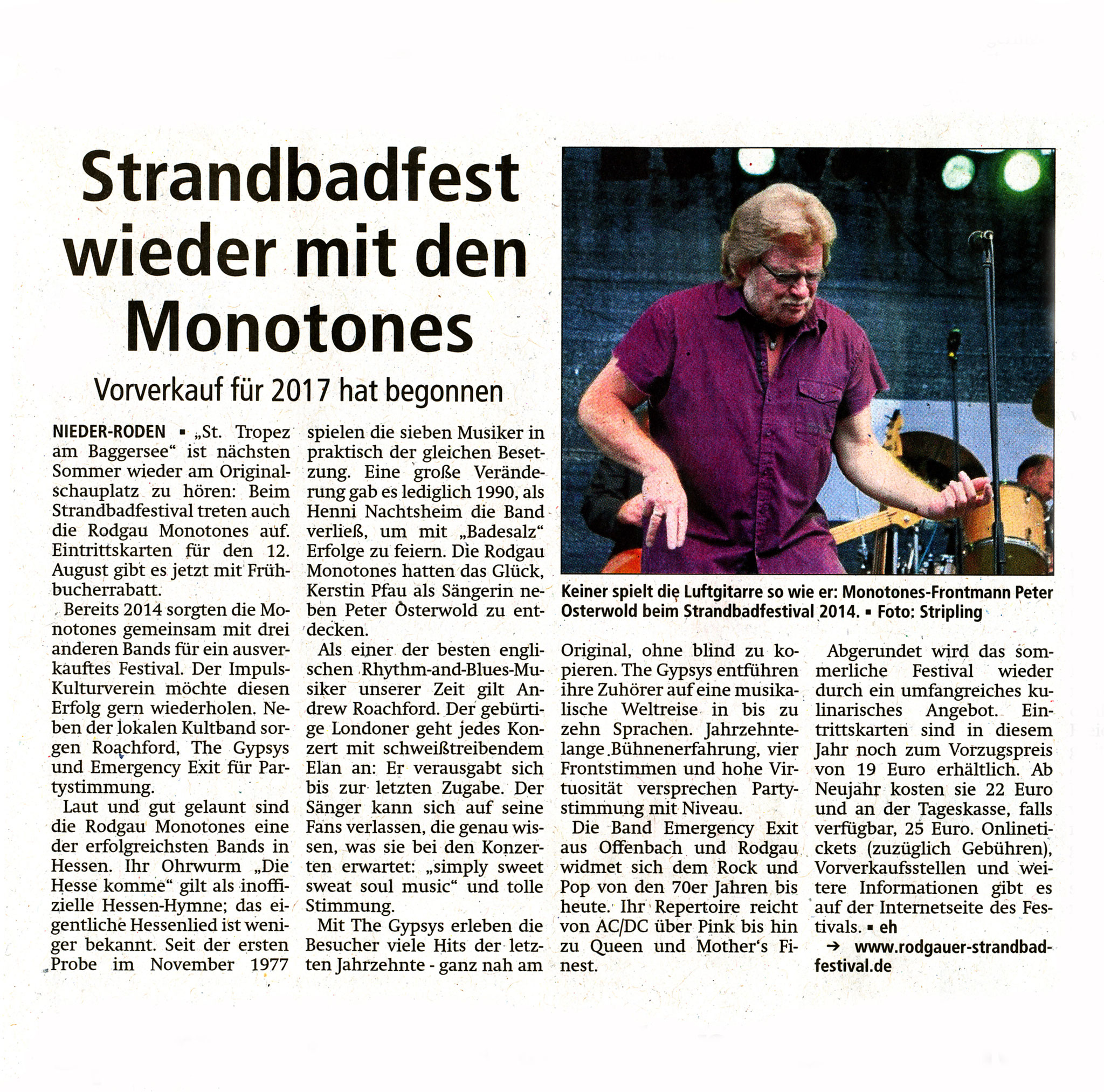 Offenbach Post, 4. November 2016