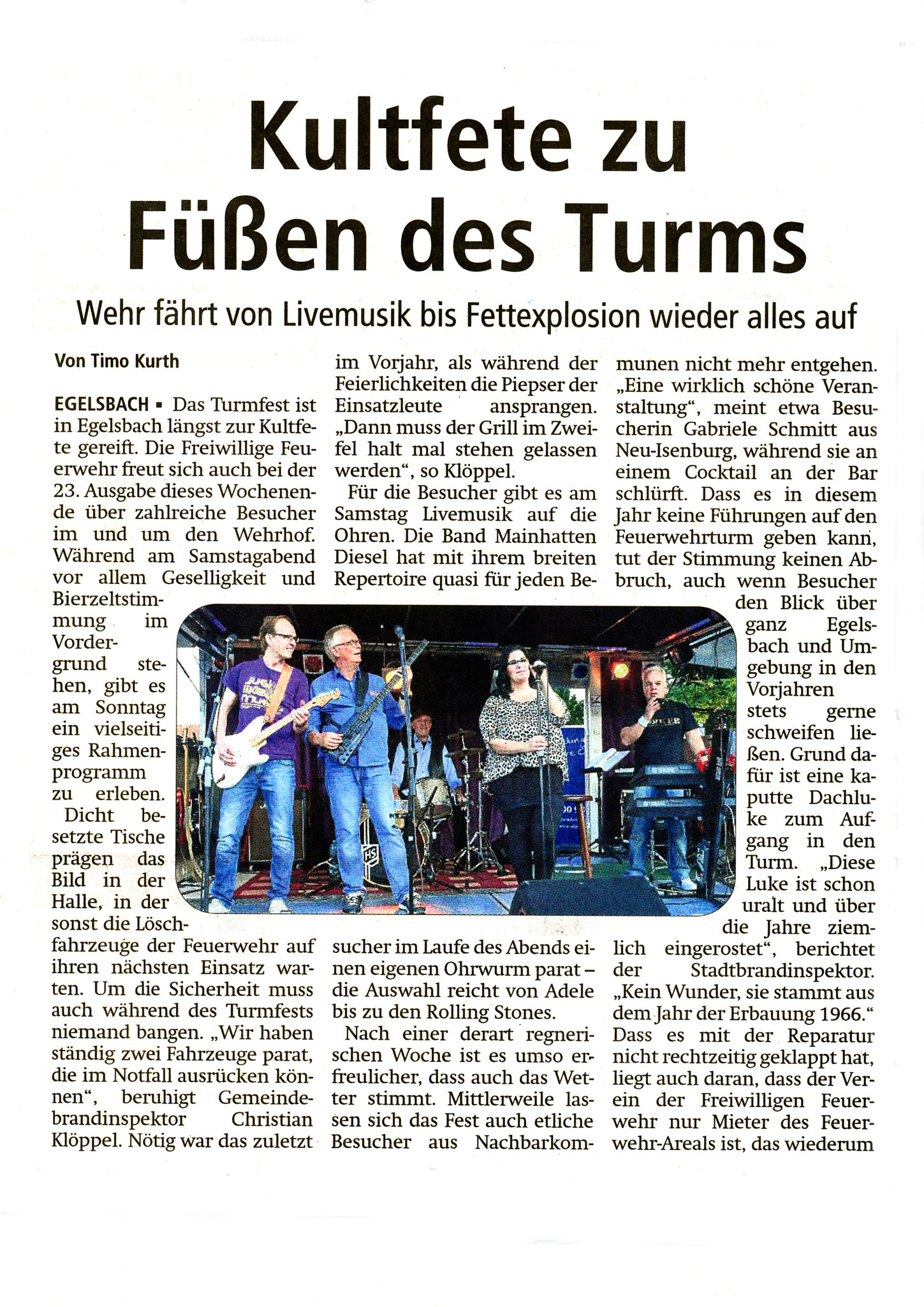 Offenbach Post, 8. August 2016