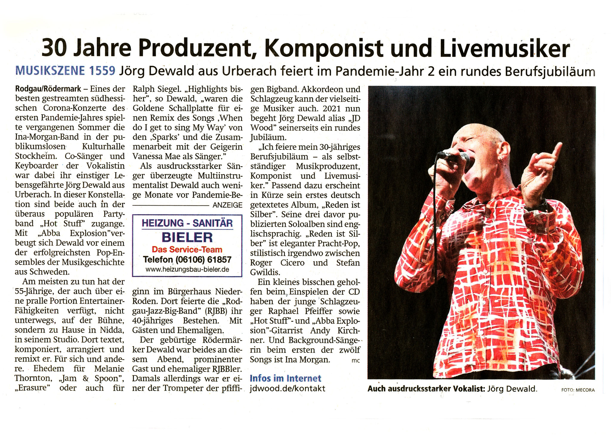 Artikel Offenbach Post, 24. April 2021