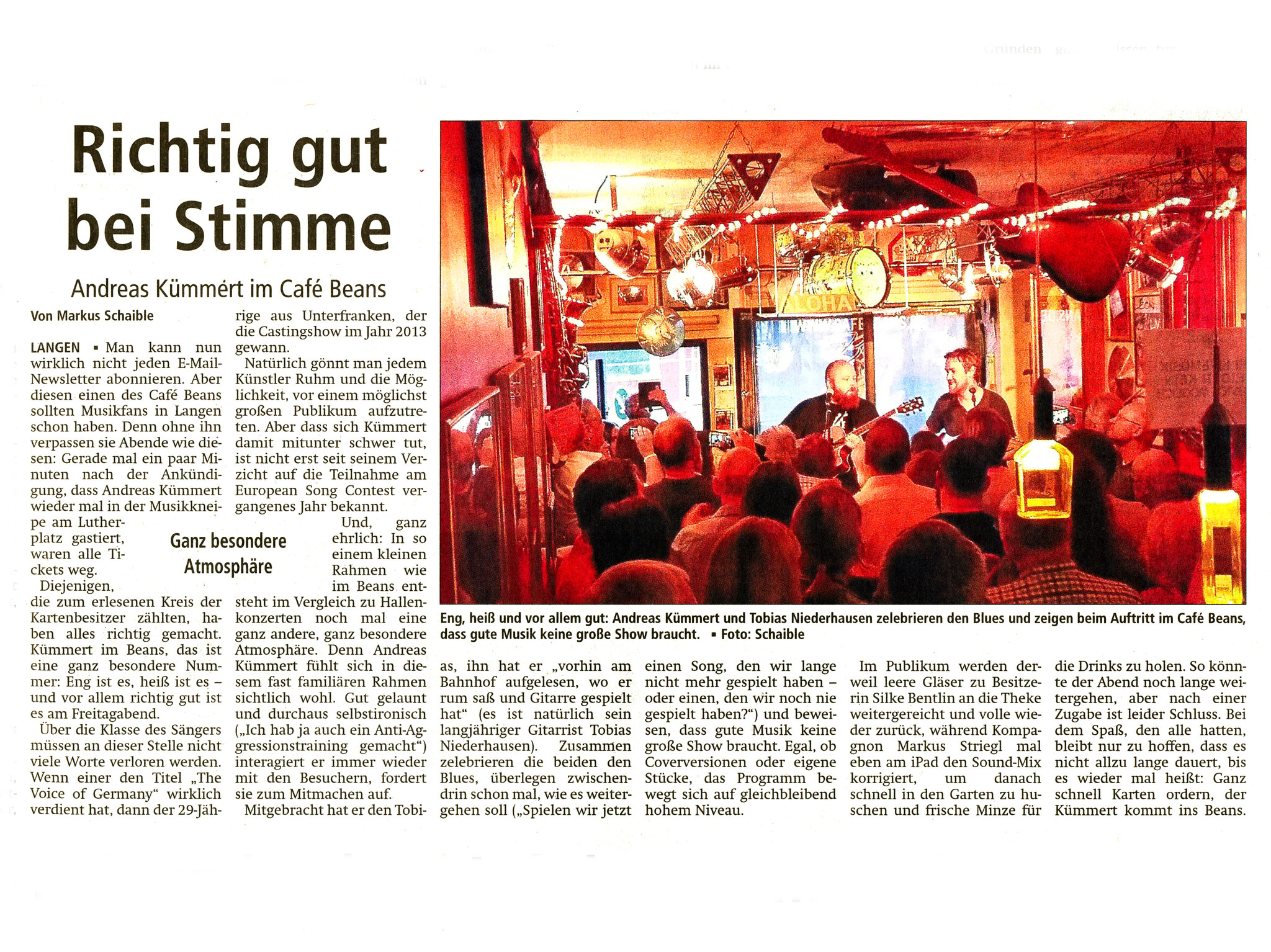 Offenbach Post, 23. Mai 2016