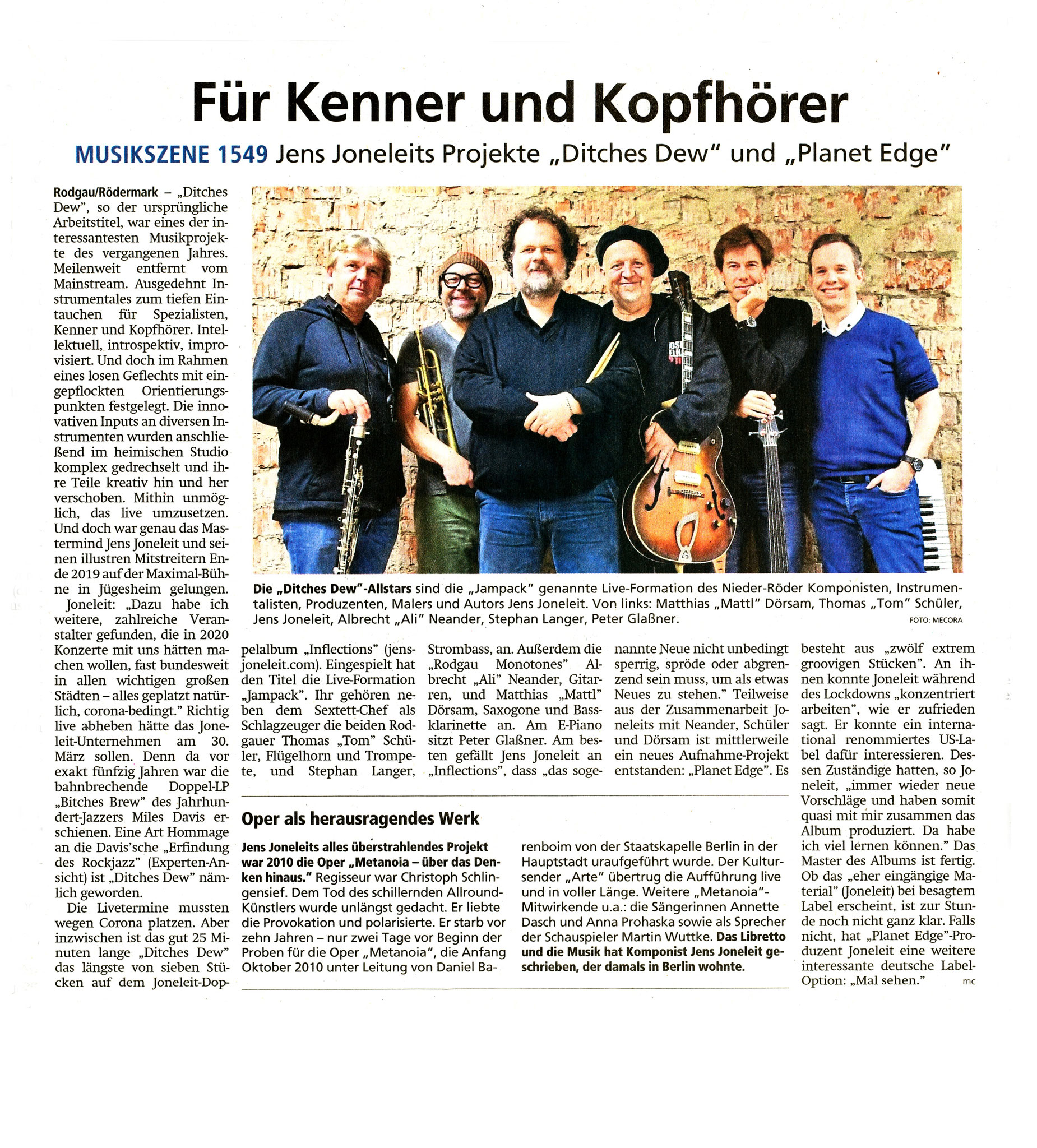 Offenbach Post, 8. Oktober 2020