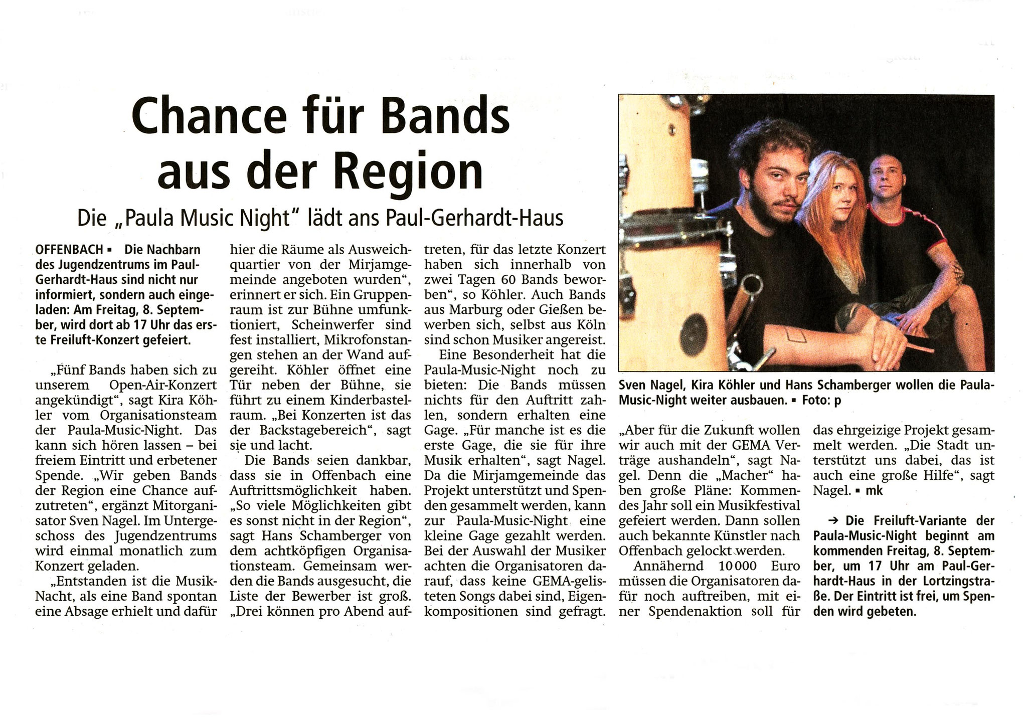 Offenbach Post, 4. September 2018