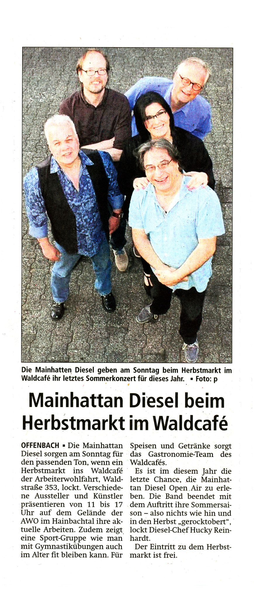 Offenbach Post, 30. September 2016