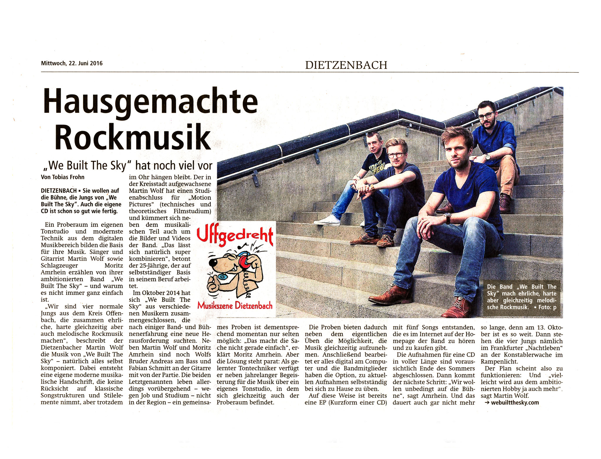 Offenbach Post, 22. Juni 2016