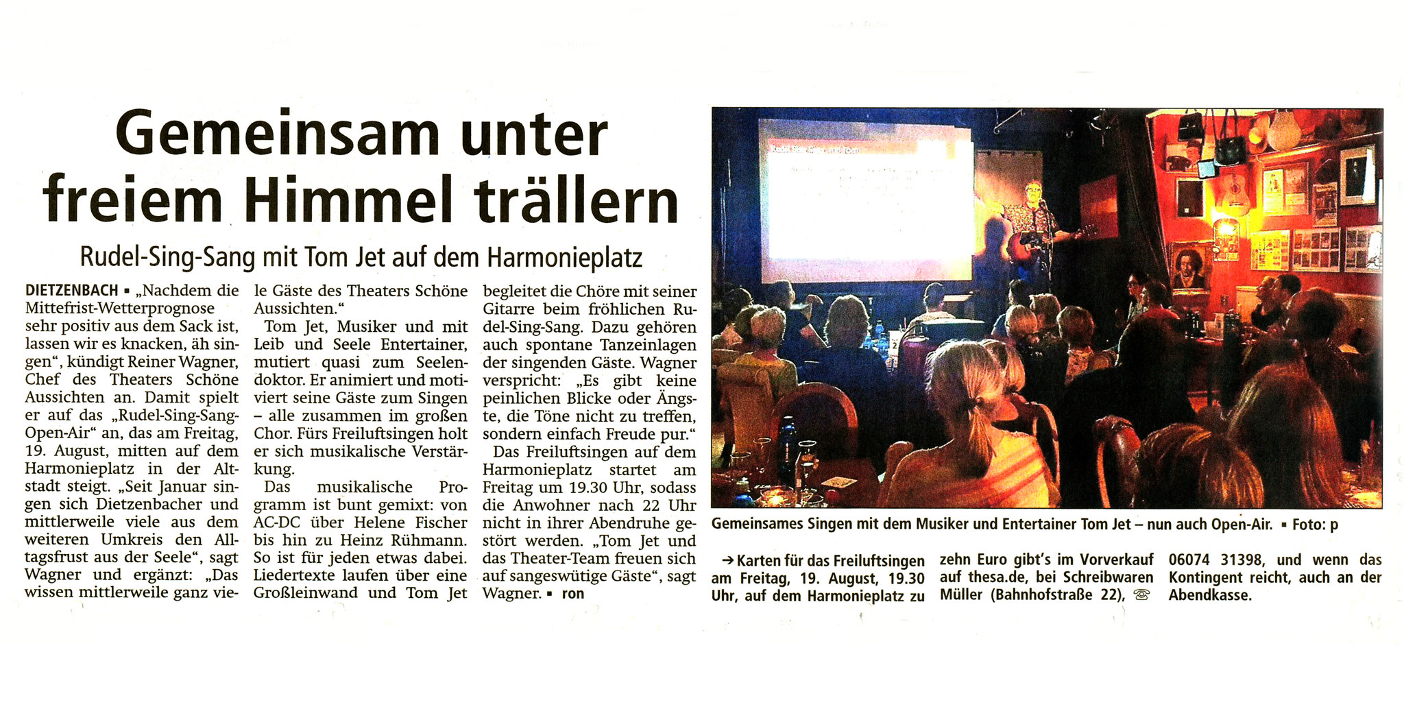 Offenbach Post, 17. August 2016