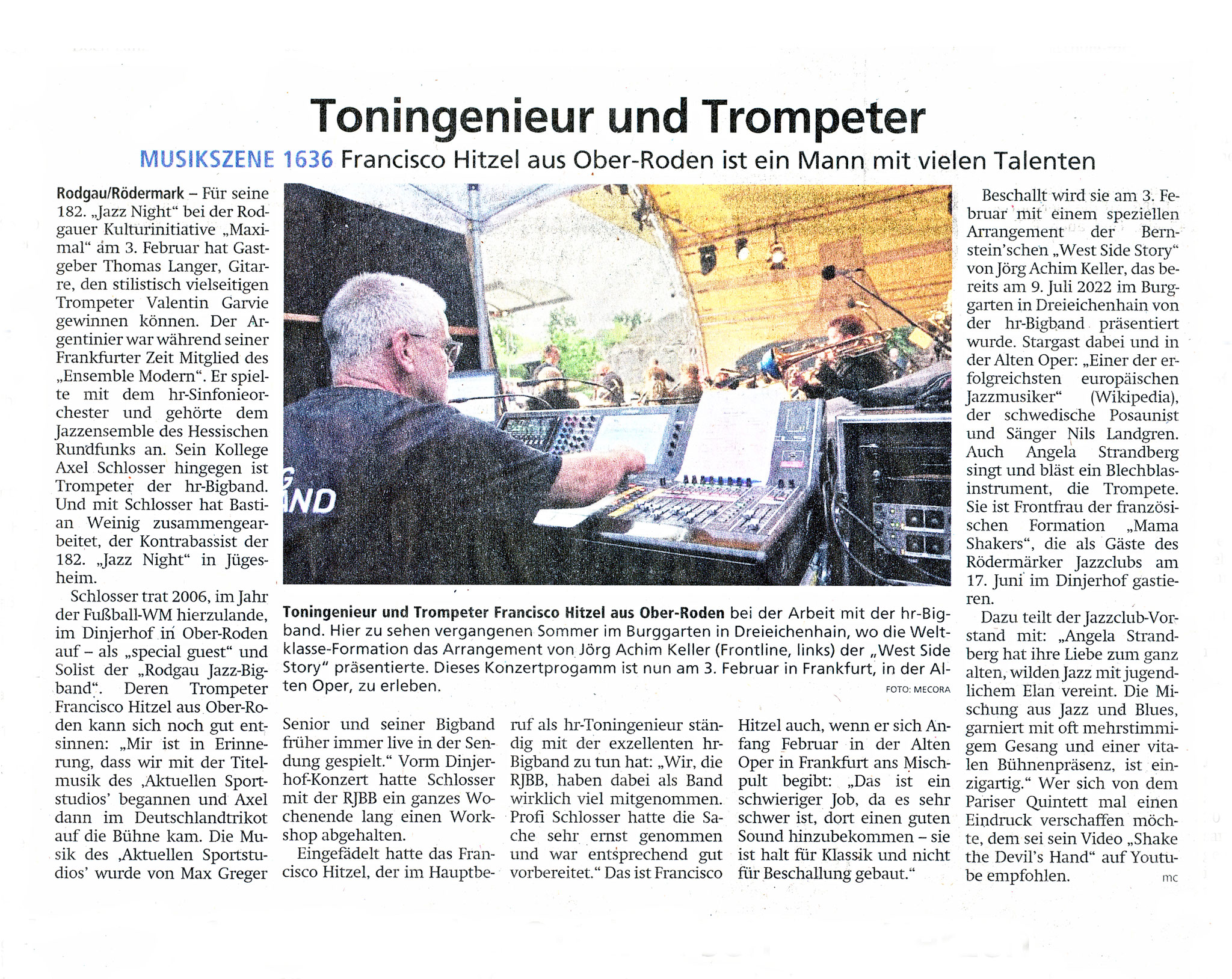 Offenbach Post, 28. Januar 2023