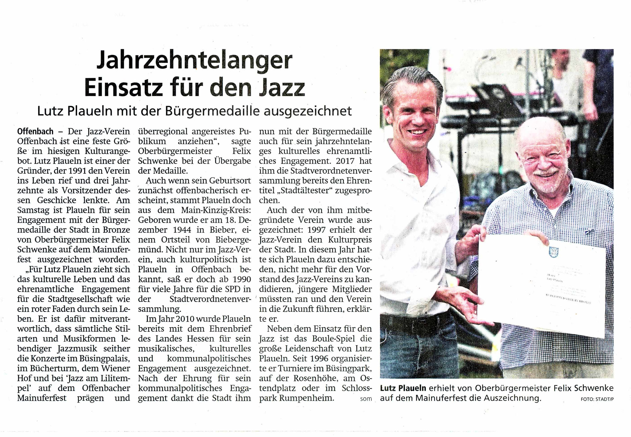 Artikel Offenbach Post, 22. Juni 2022