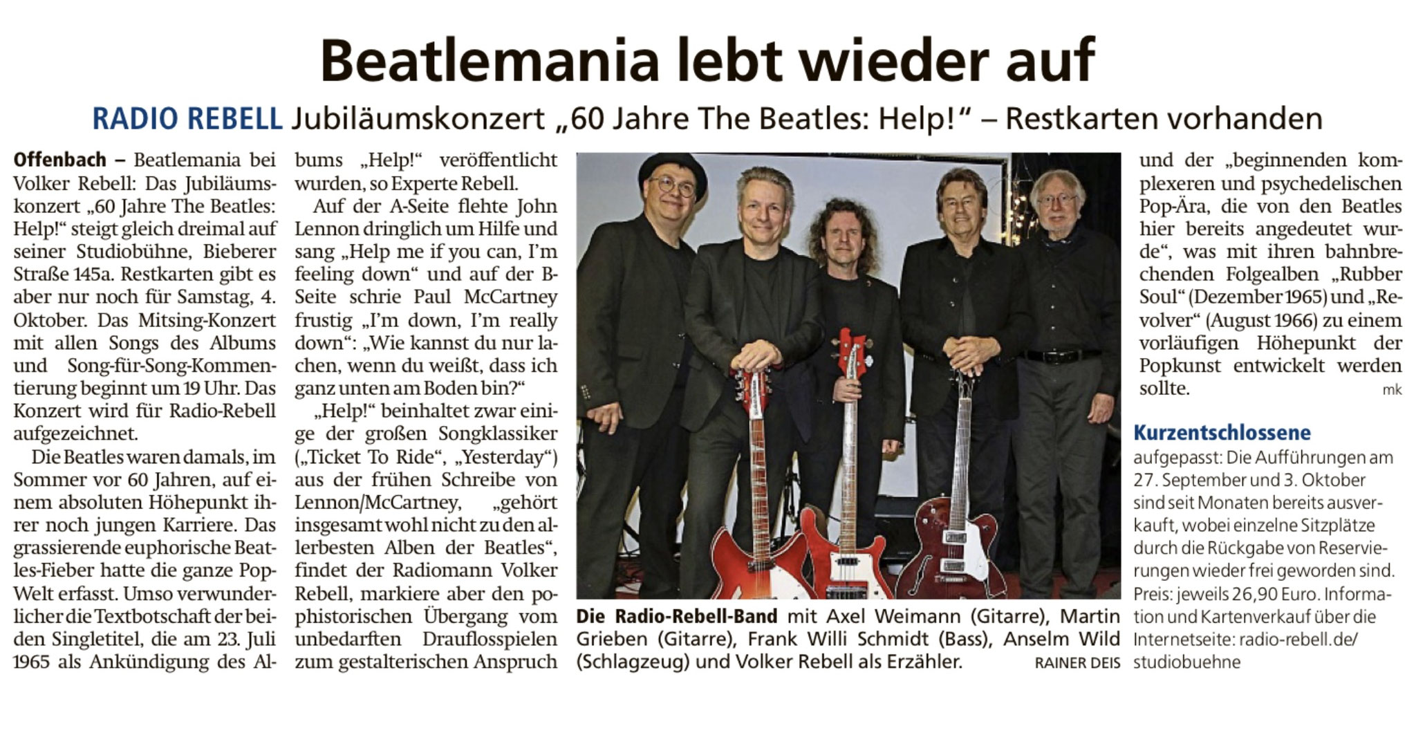 Offenbach Post, 26. September 2025