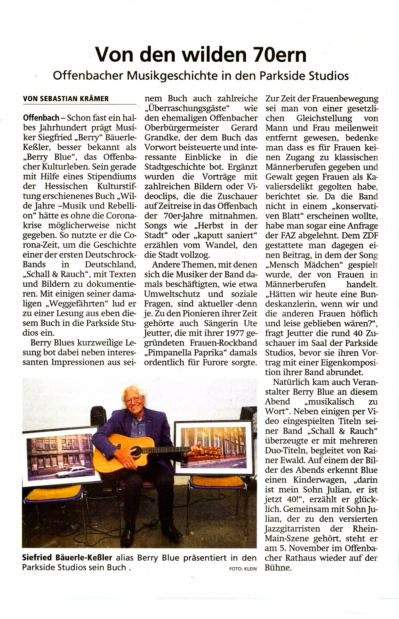 Artikel Offenbach Post, 28. September 2021