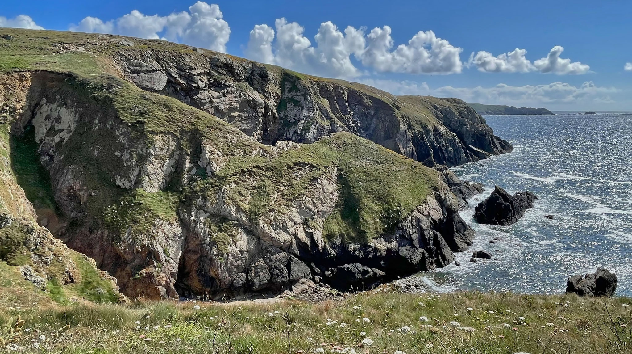 GR 34 Port Vorlen nach Pointe du Van, Felsen