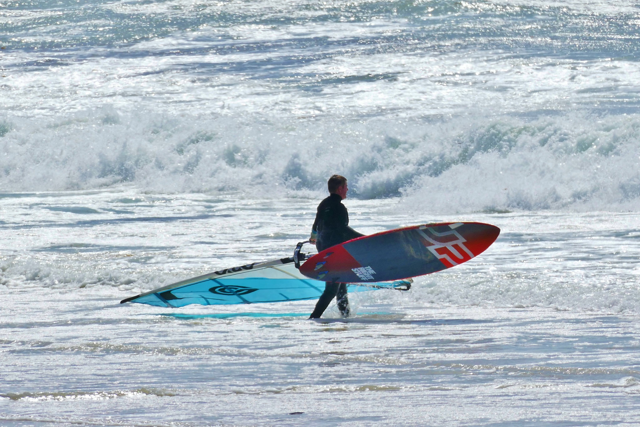 Surfen am Cap Sizun, Surfspots, Bucht von Audierne, Surfen direkt vor dem Ferienhaus