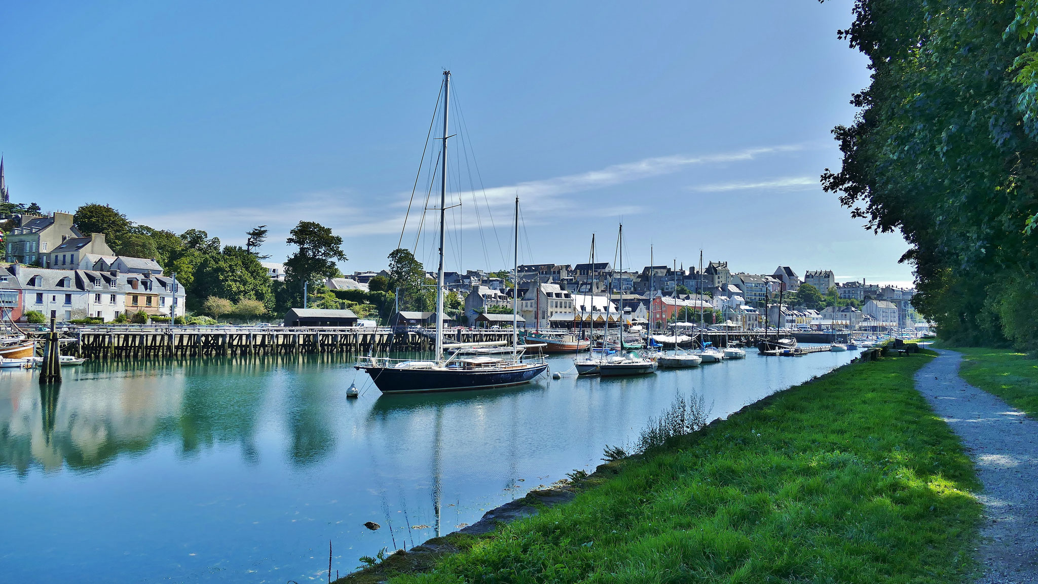 Douarnenez, Museumshafen, alte Schiffe, Port-Rhu