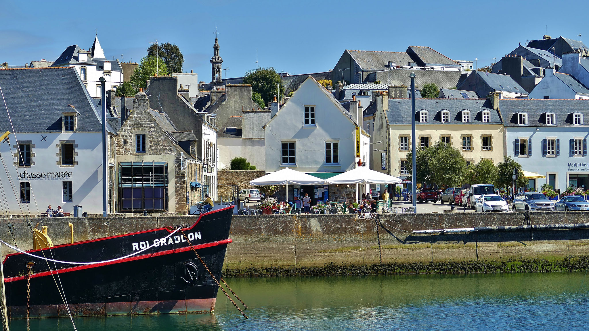 Douarnenez, Museumshafen, alte Schiffe, Port-Rhu