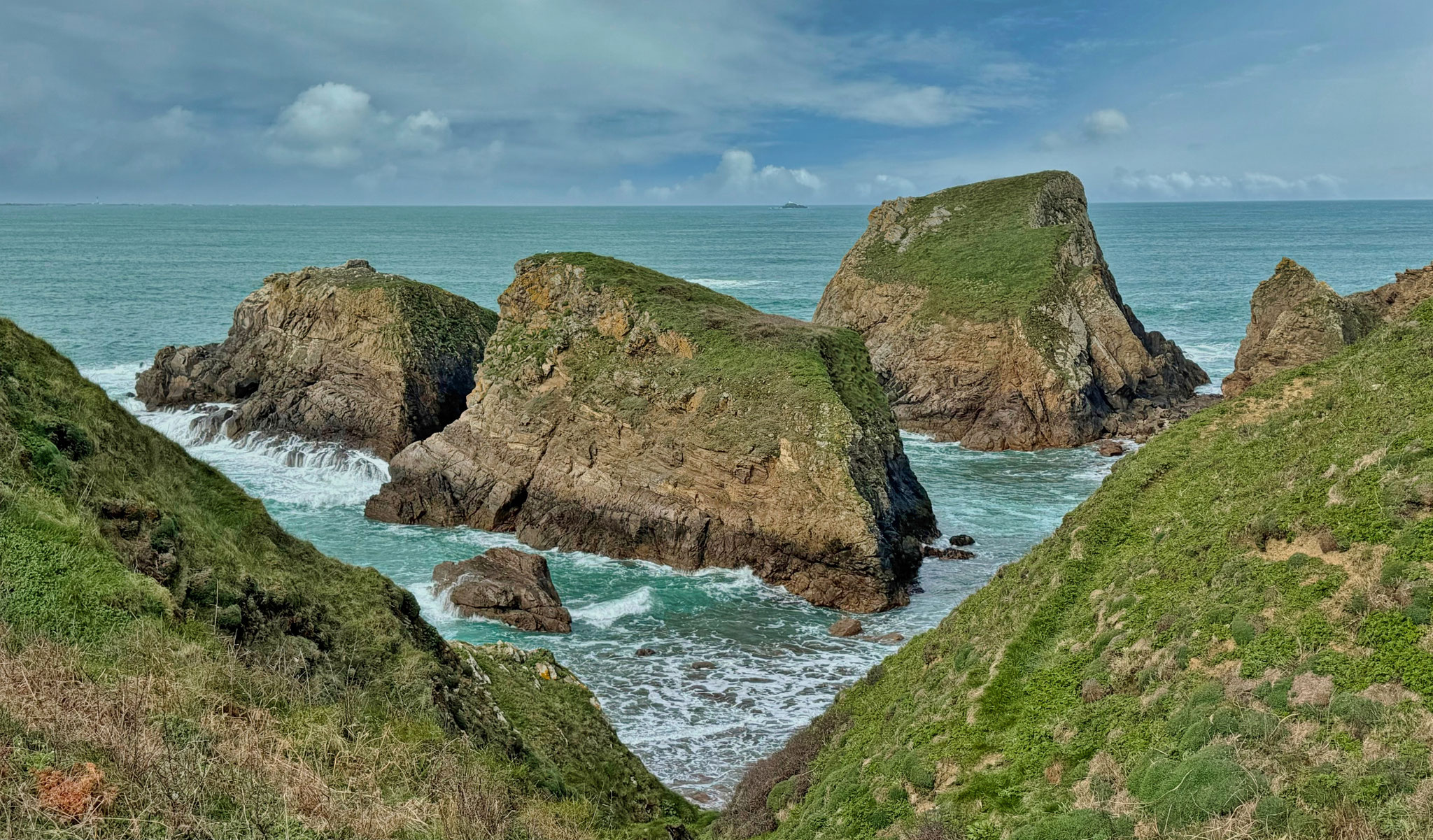 GR 34 Port Vorlen nach Pointe du Van, Felsen