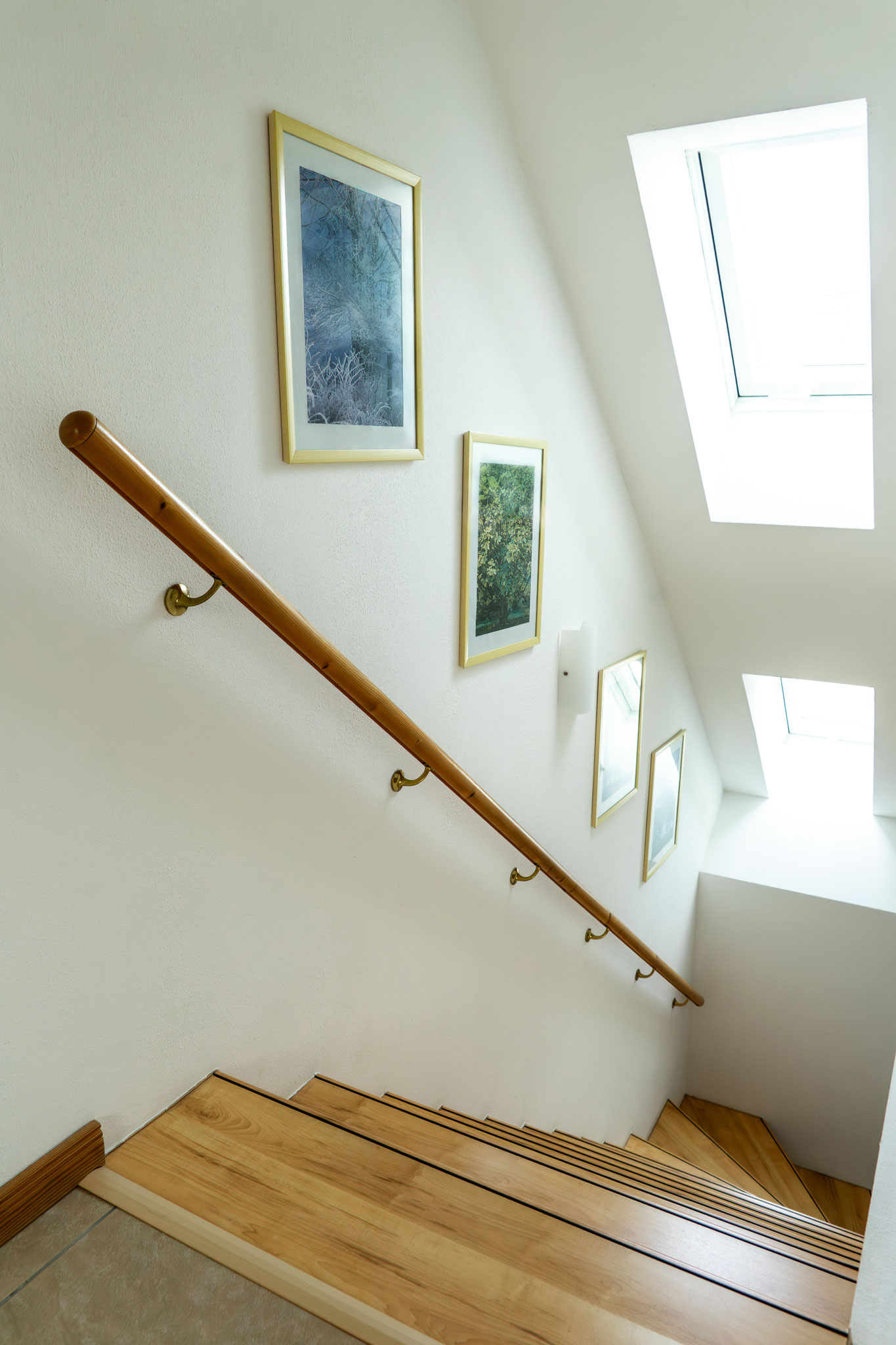 Treppe zum Dachgeschoß
