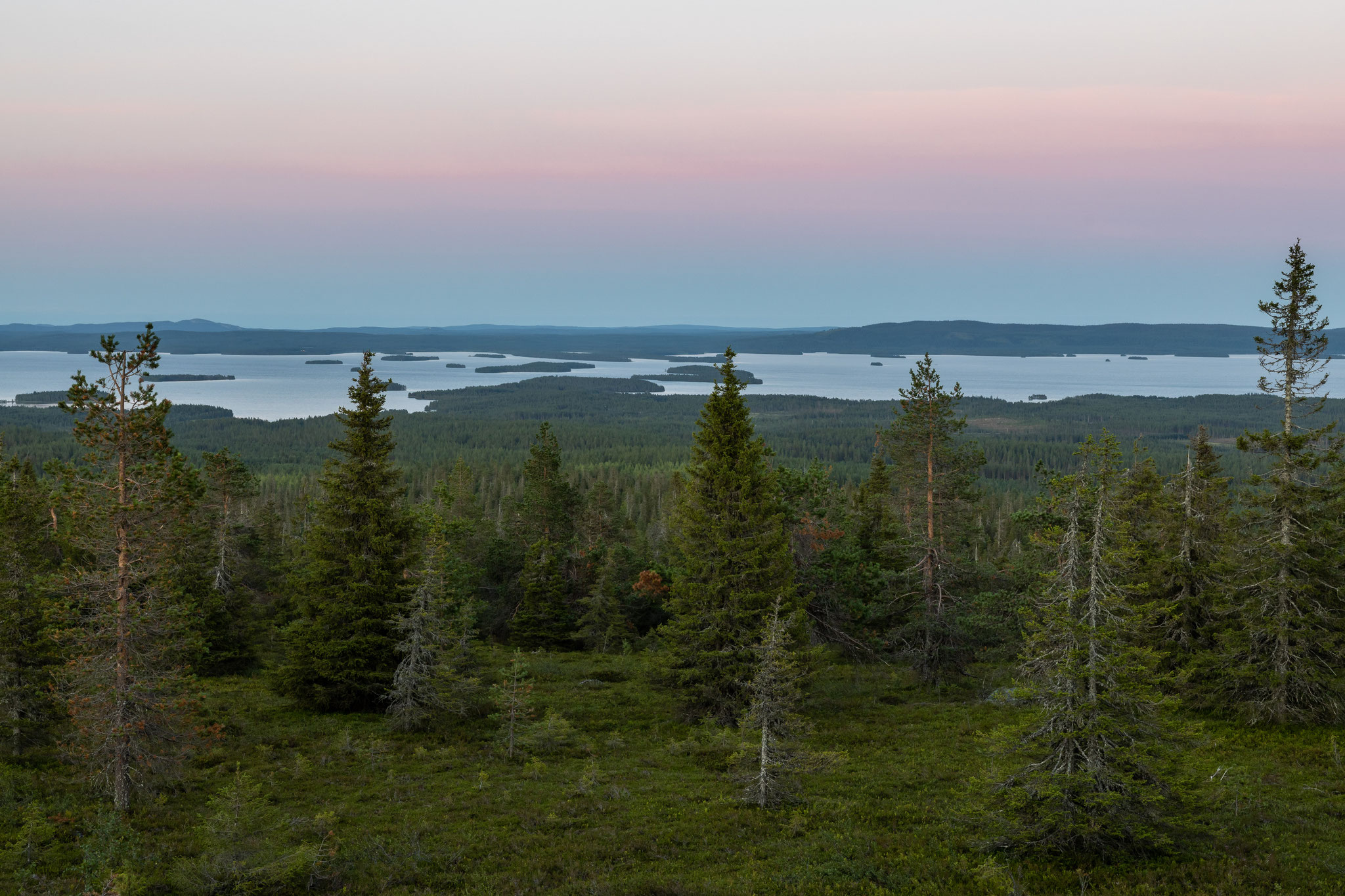 Ausblick vom Riisitunturi in Südlappland