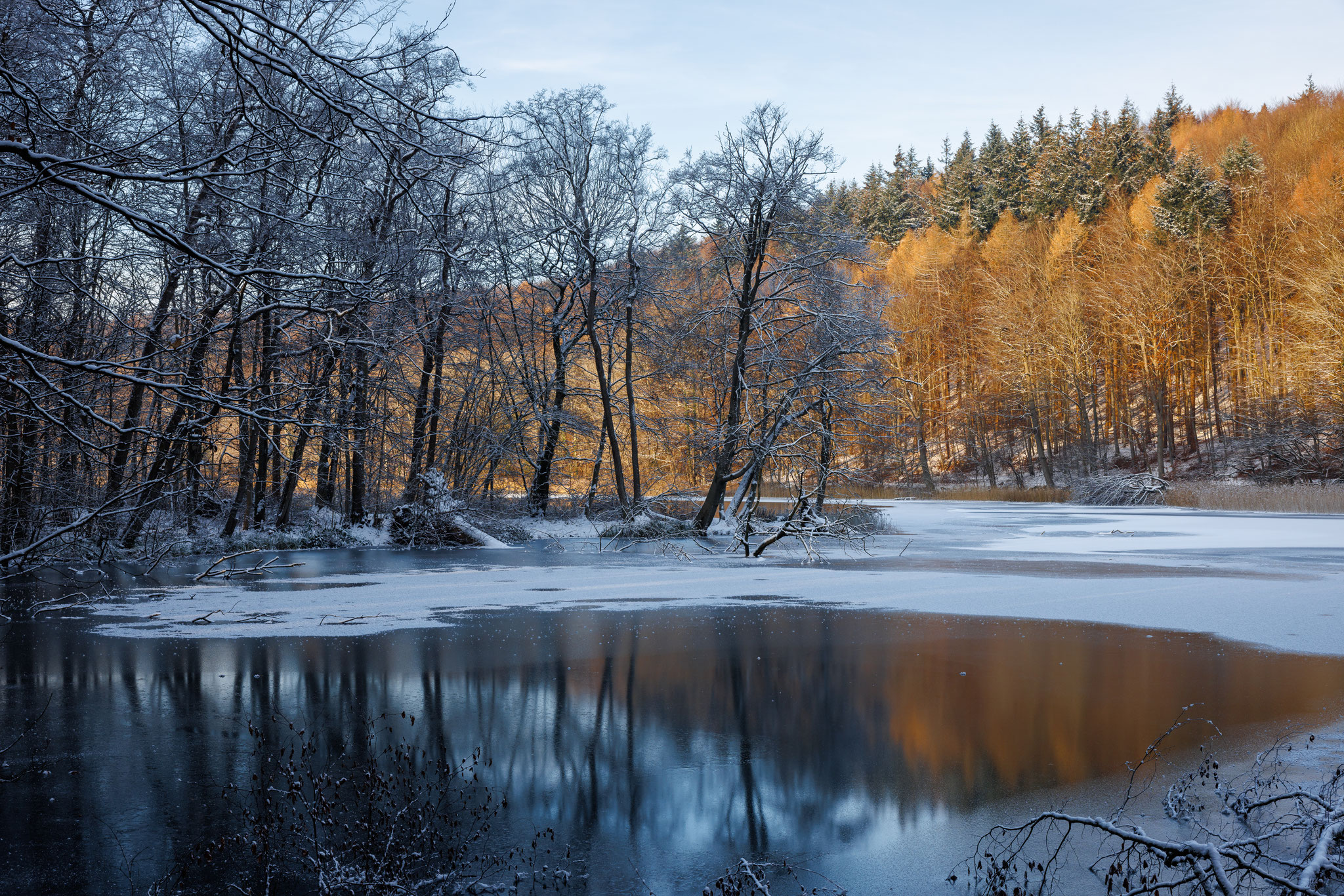 Eis und Licht, nochmal am Ukleisee