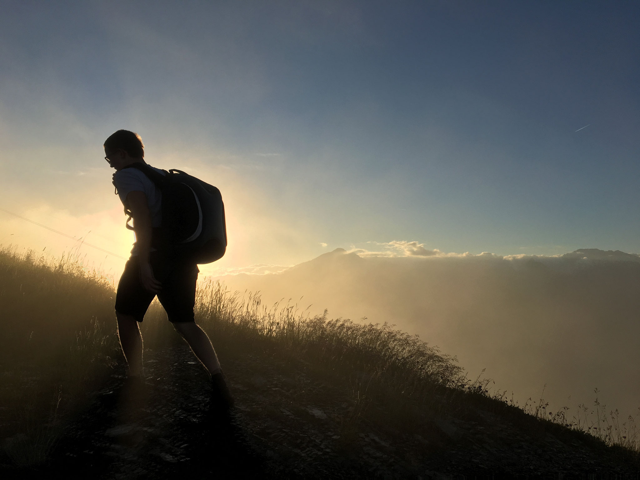 Zum Sonnenuntergang den Gipfel besteigen