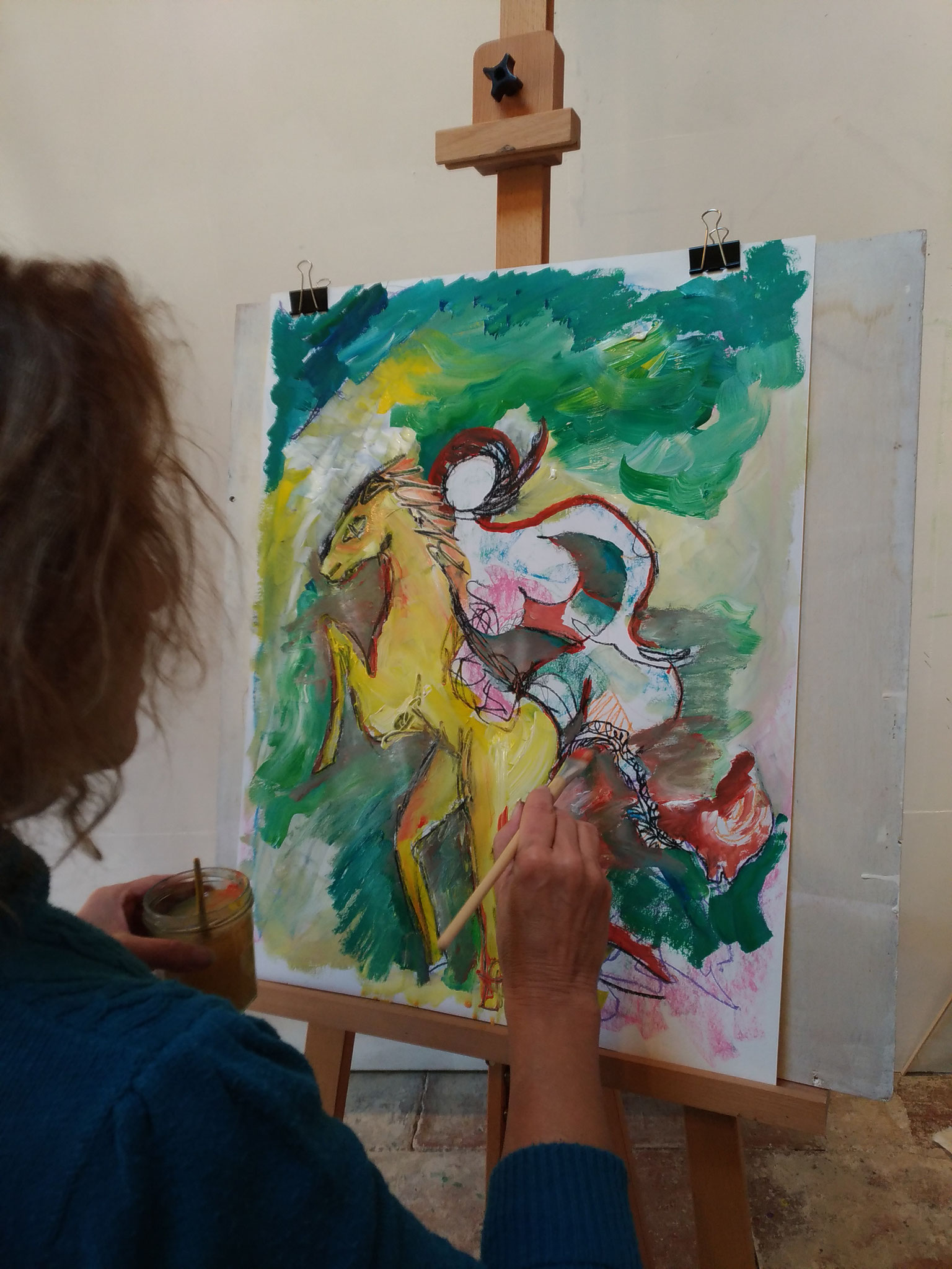 Atelier adulte, "peinture en mouvement"