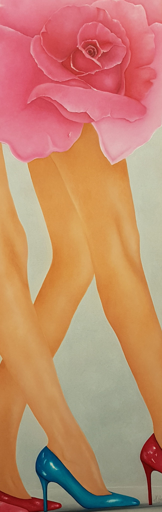 Catwalk4-180x60cm-Oelfarbe-auf Leinwand-Beine