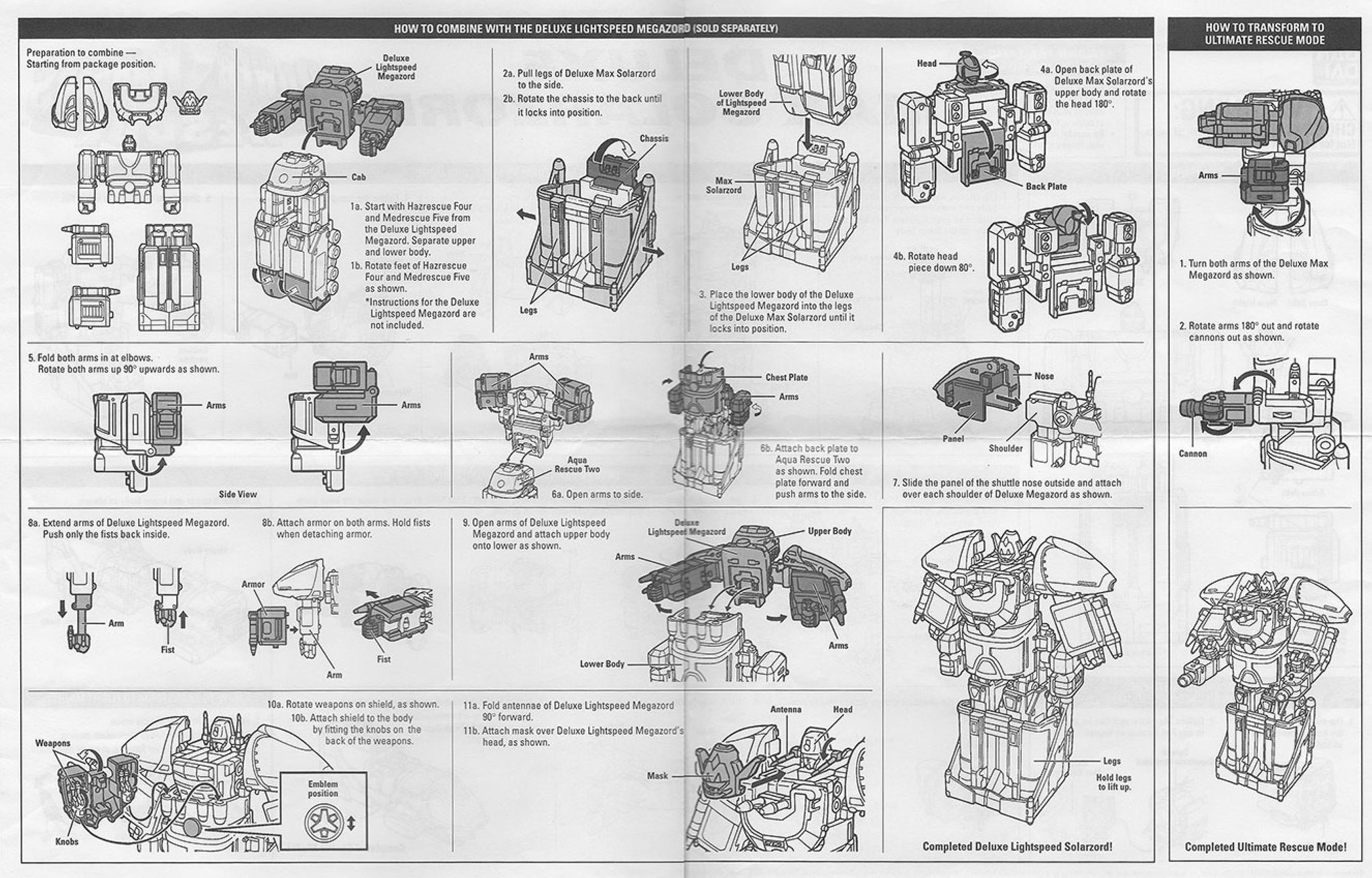 Lightspeed Megazord & Max Solar Zord Black Edition megazord.de