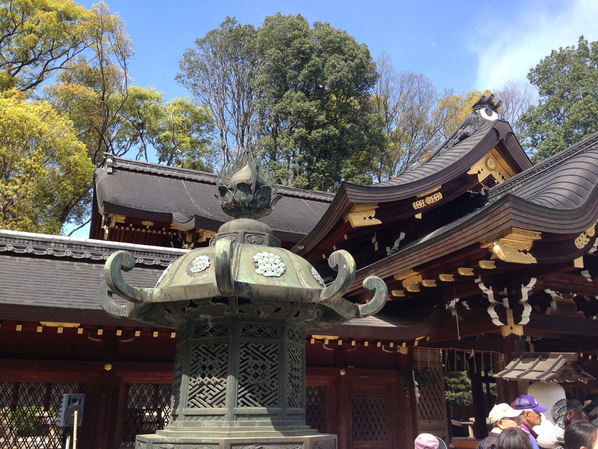今宮神社　松と九つ目紋