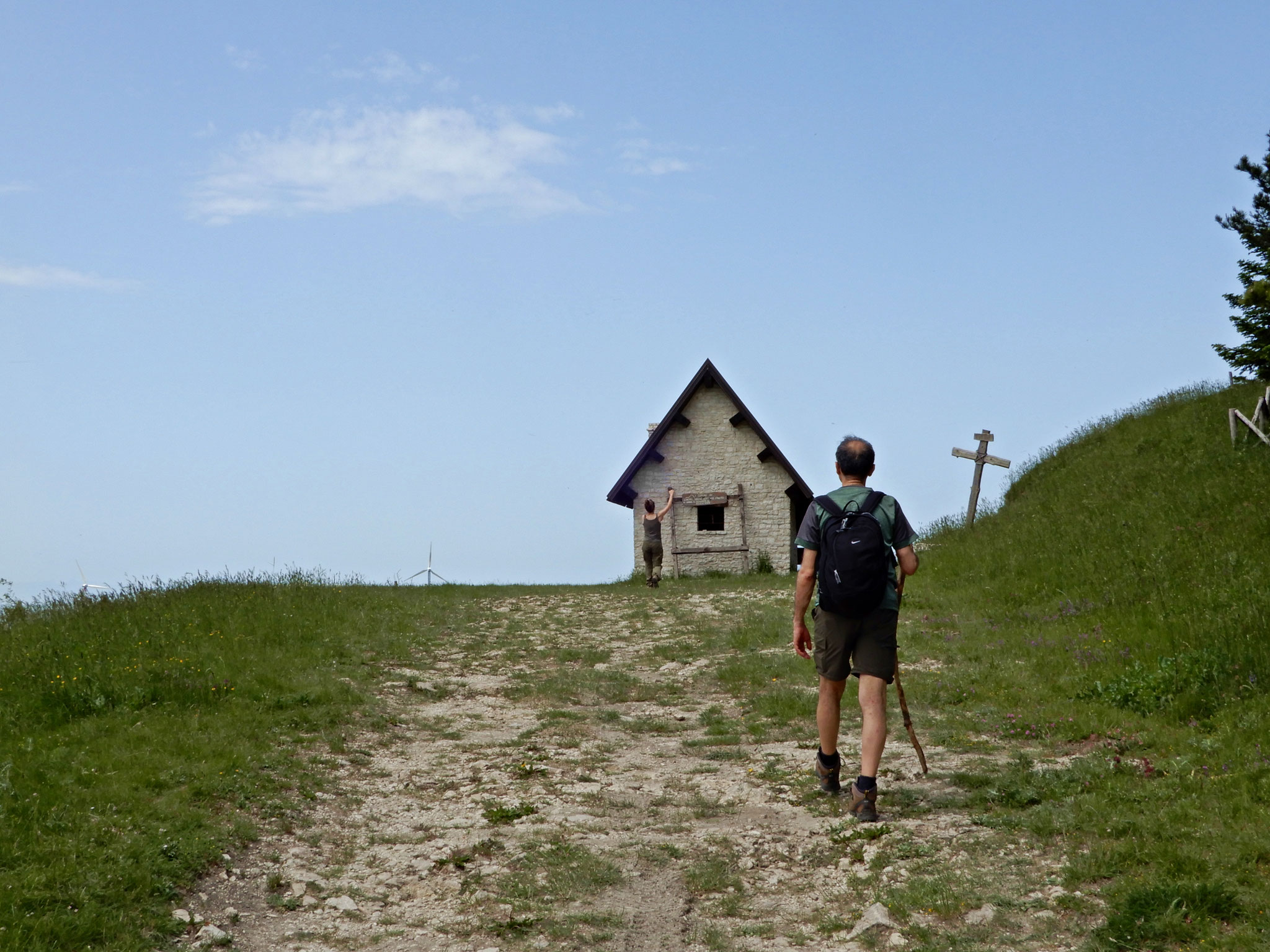Giunti sulla vetta del Monte Cornacchia (1151 m.)