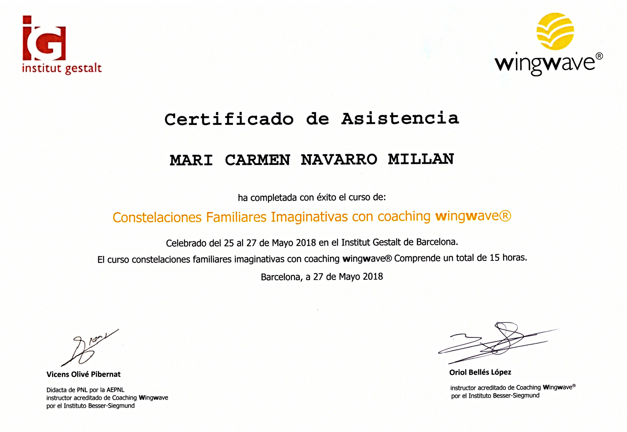 Certificación en Constelaciones Familiares Imaginativas con Coaching Wingwave®