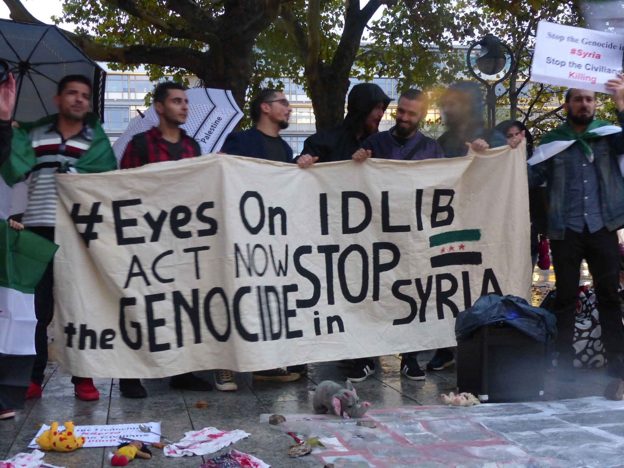 #EyesOnIdlib: Stop the genocide in Syria! - Photo: Jens-Martin Rode