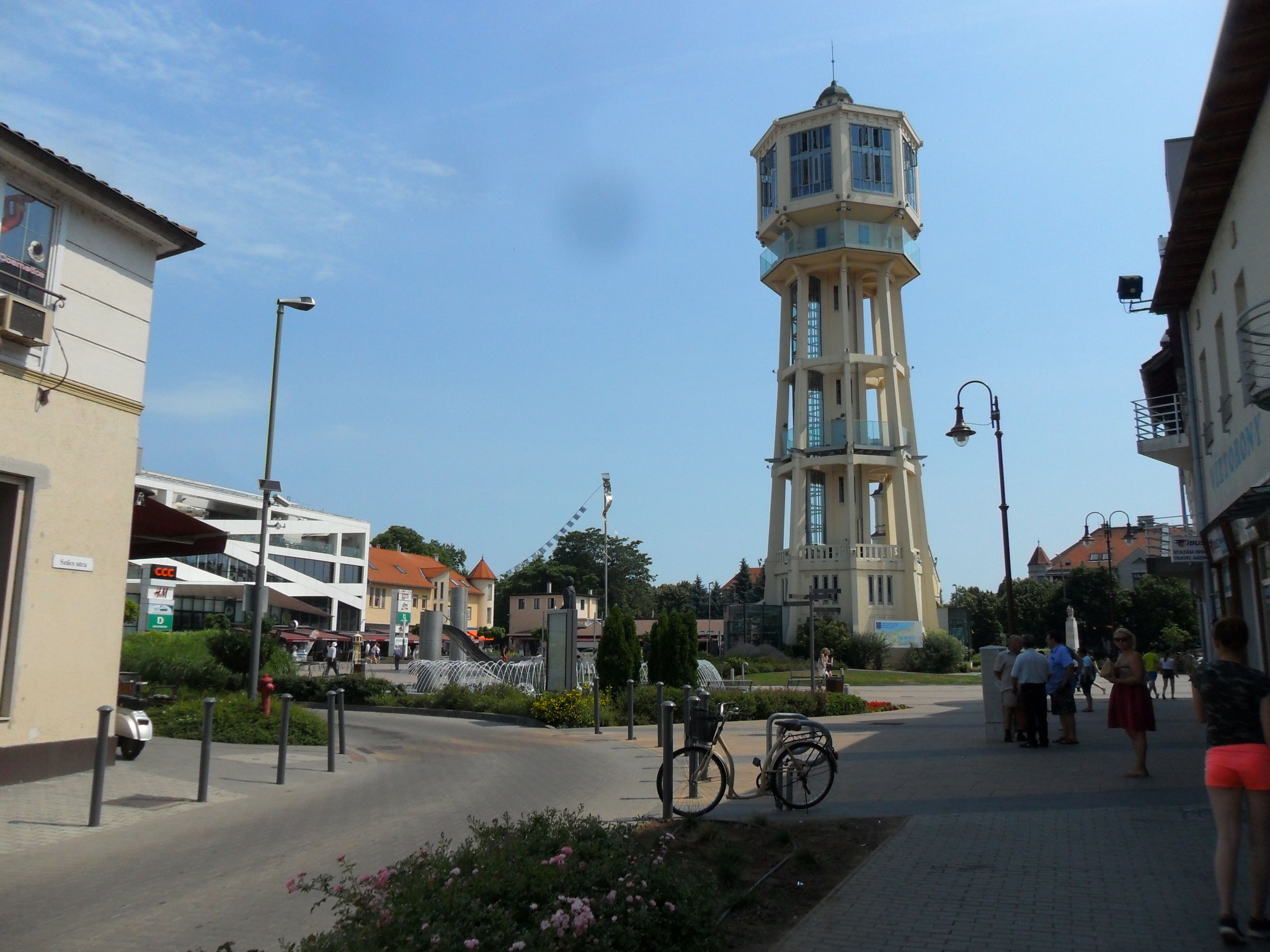 Früher Wasserturm, heute Aussichtsturm mit Caffee