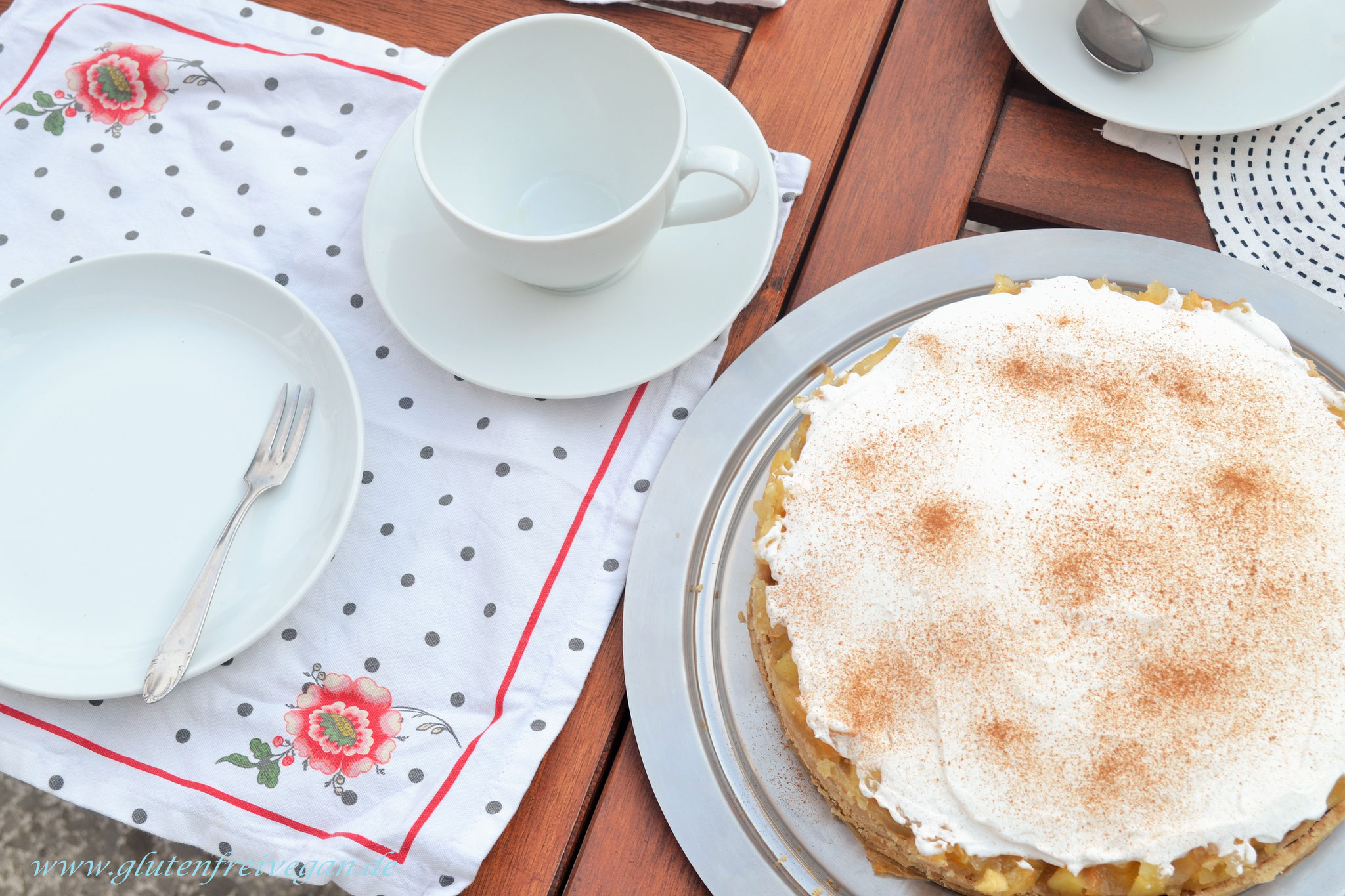 glutenfreie vegane schwedische Apfeltorte (eifrei,milchfrei)