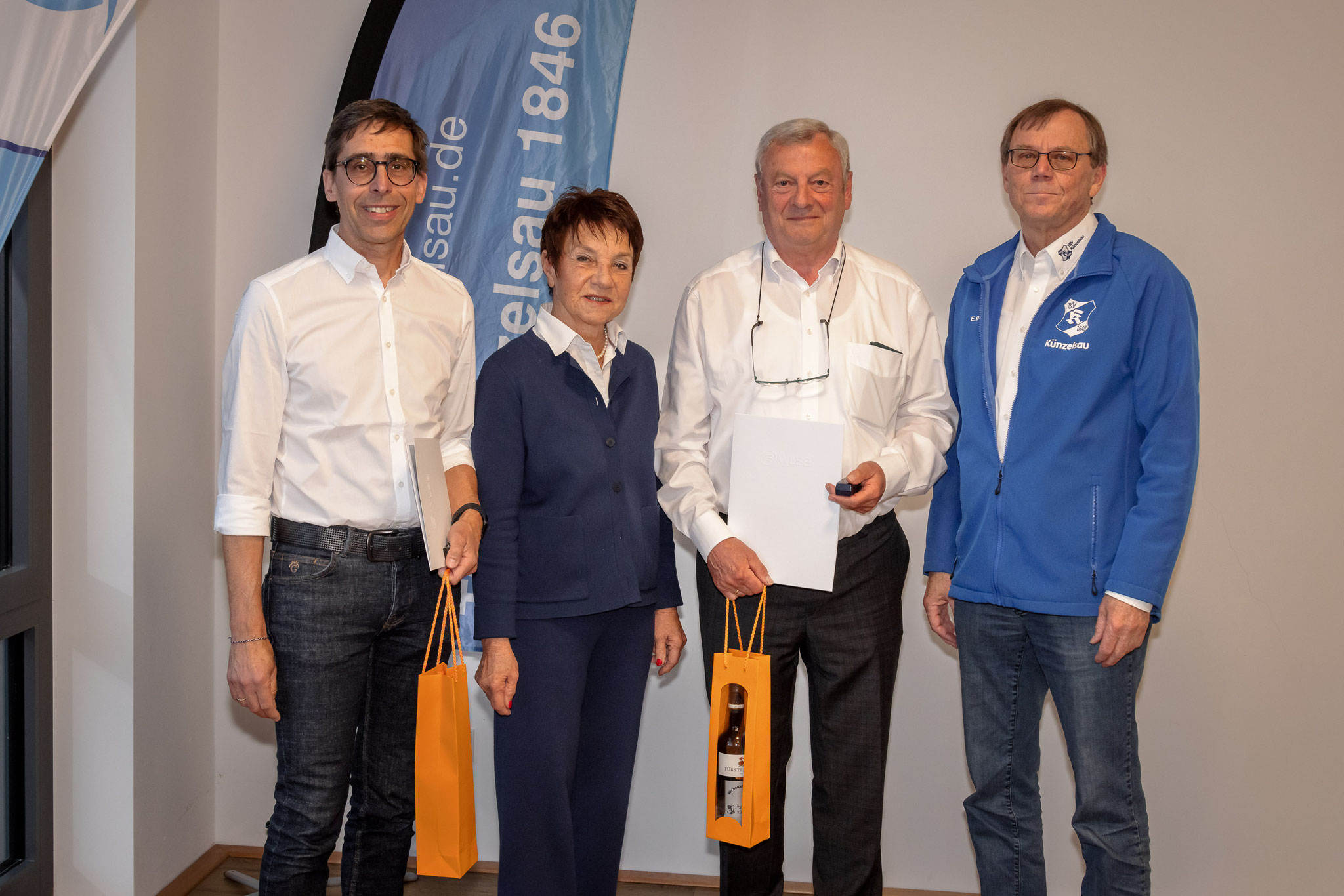 WLSB-Ehrung, v.li.: V. Heisig, B. Eckle, R. Beck, E. Bergmann
