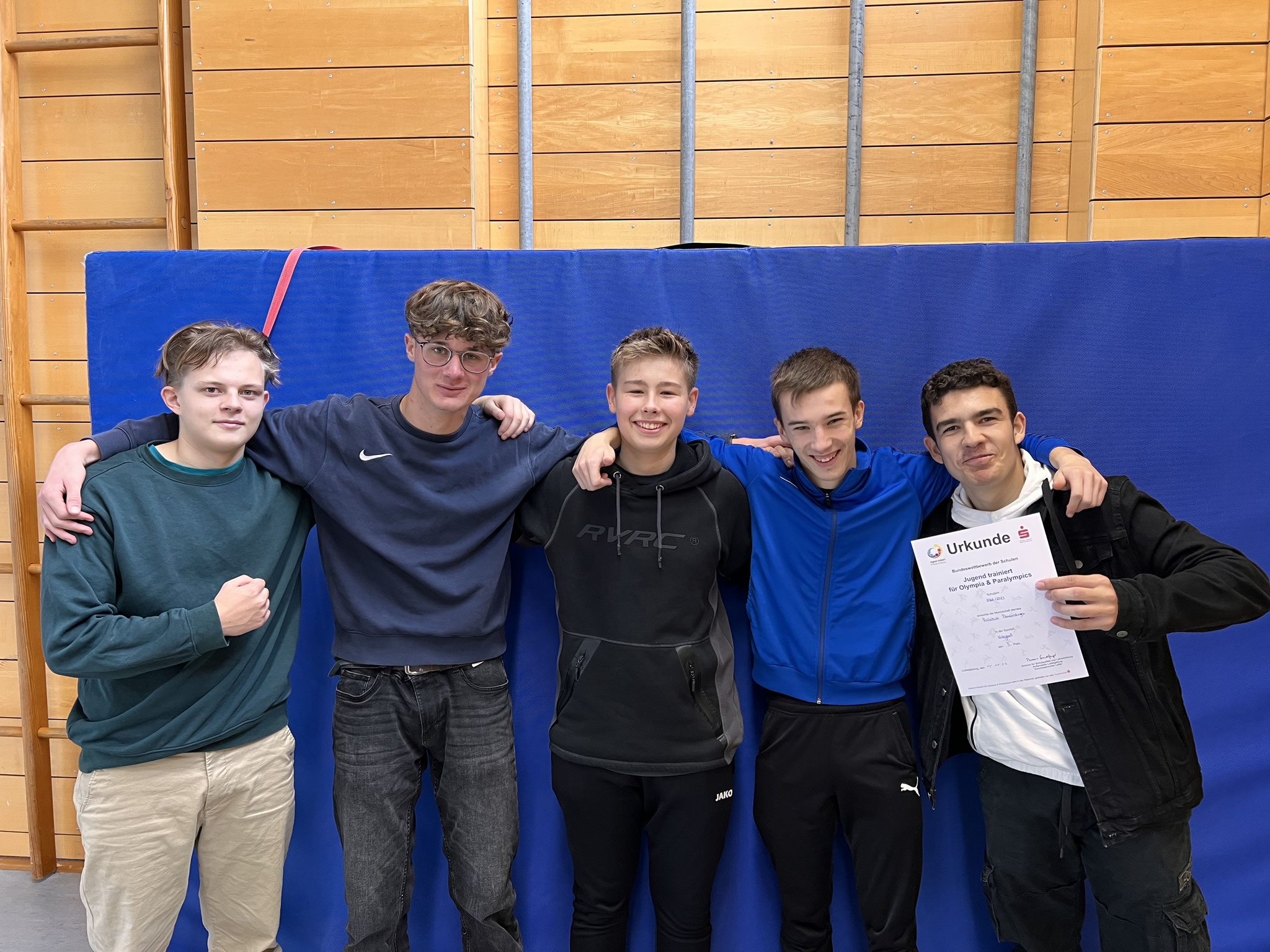 Schulmannschaft der Jungen