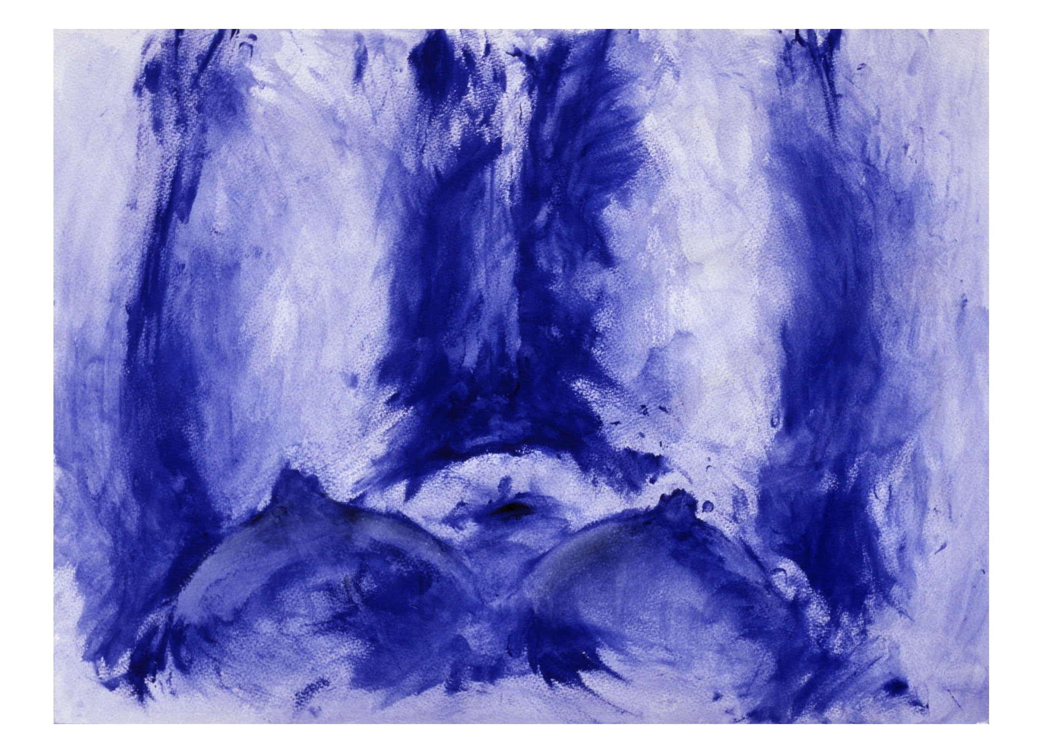 Selbstakt, Gouache auf Papier,   42 cm x 59,4 cm, 1997