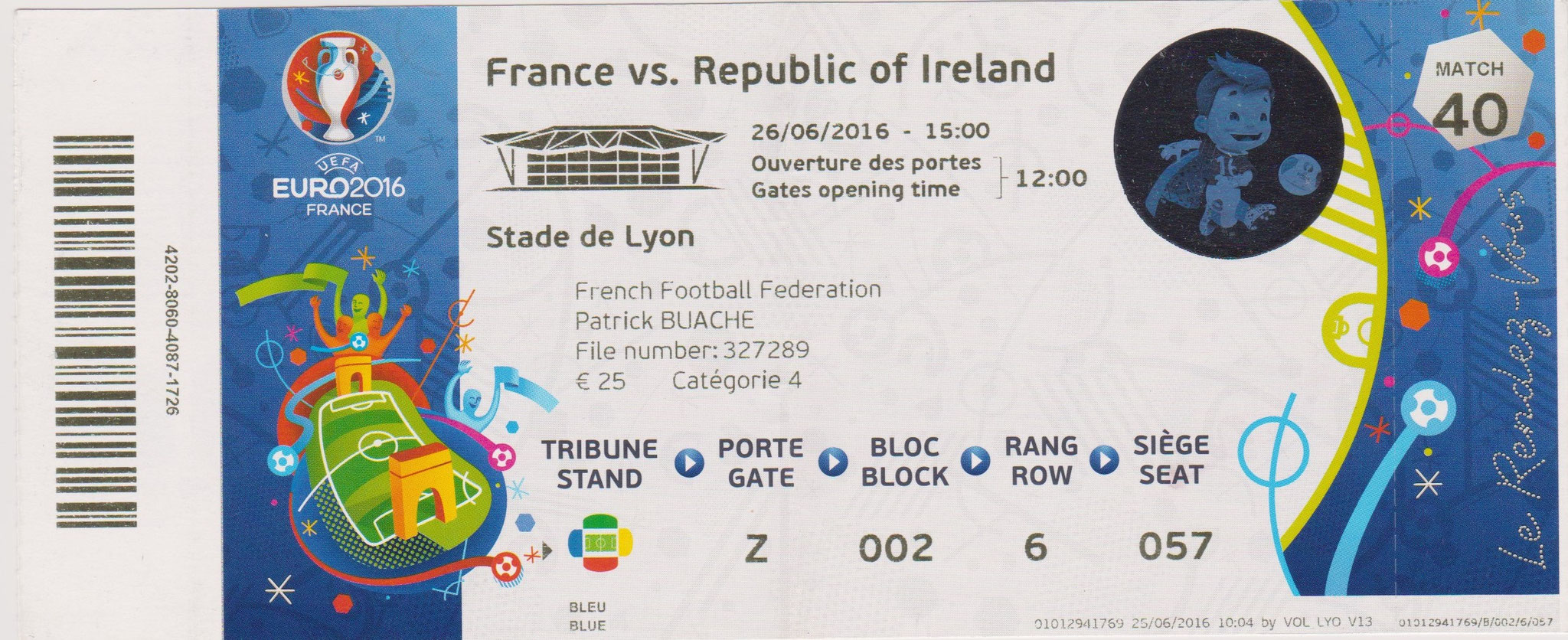 Euro 2016 : France - Irlande (1/8éme de Finale)