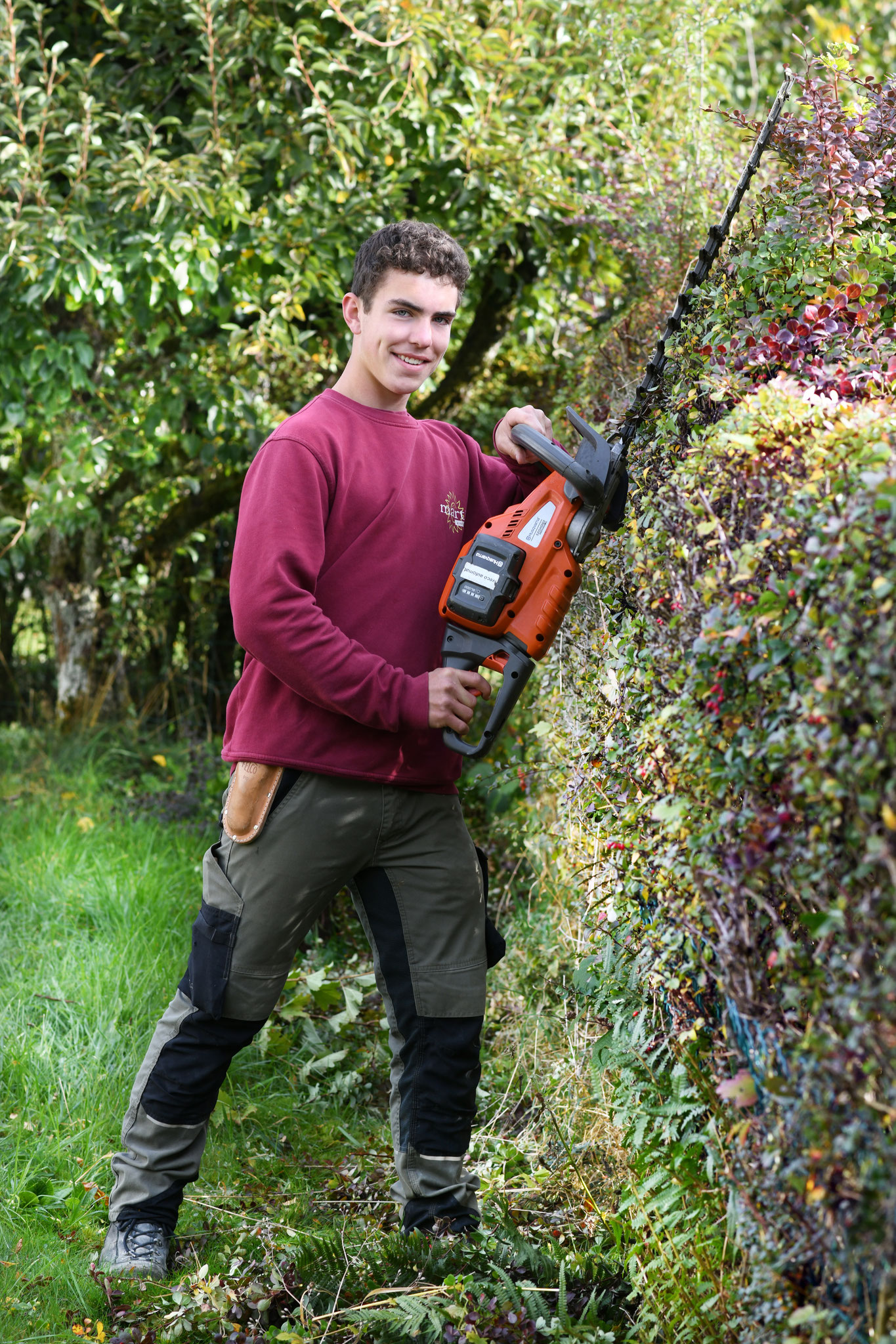Micha Jakob, 3. Lehrjahr Landschaftsgärtner EFZ