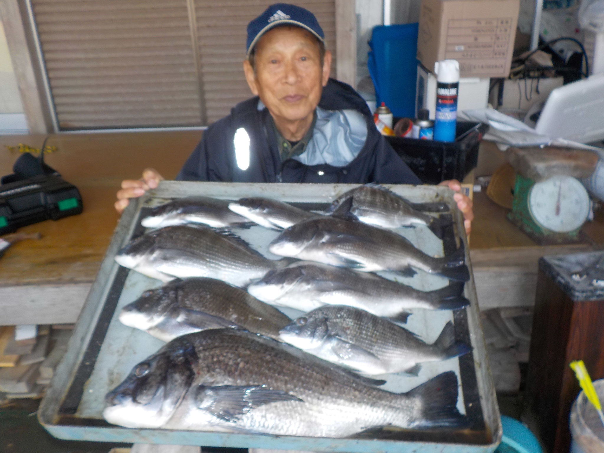 ３月１４日　フカセ釣りで片岡さん　ガバチン５１．５㎝