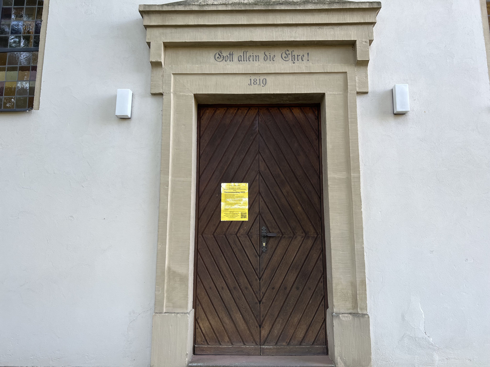 Christuskirche Mörtelstein - Status "Gelb"