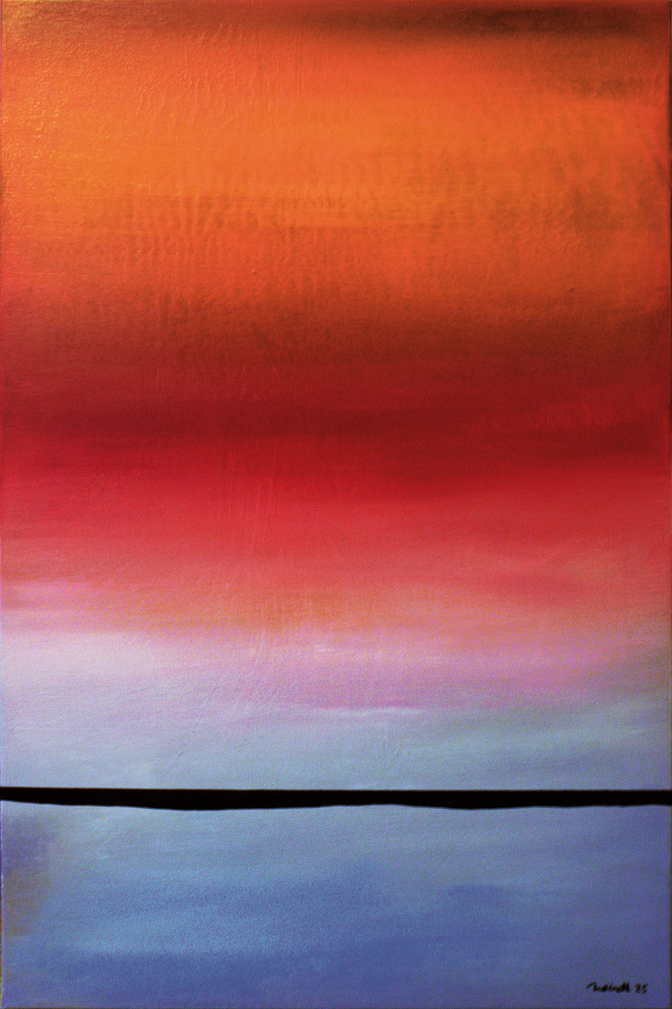 0° invers, 80 x 120 cm, Acryl auf Leinwand, 2025